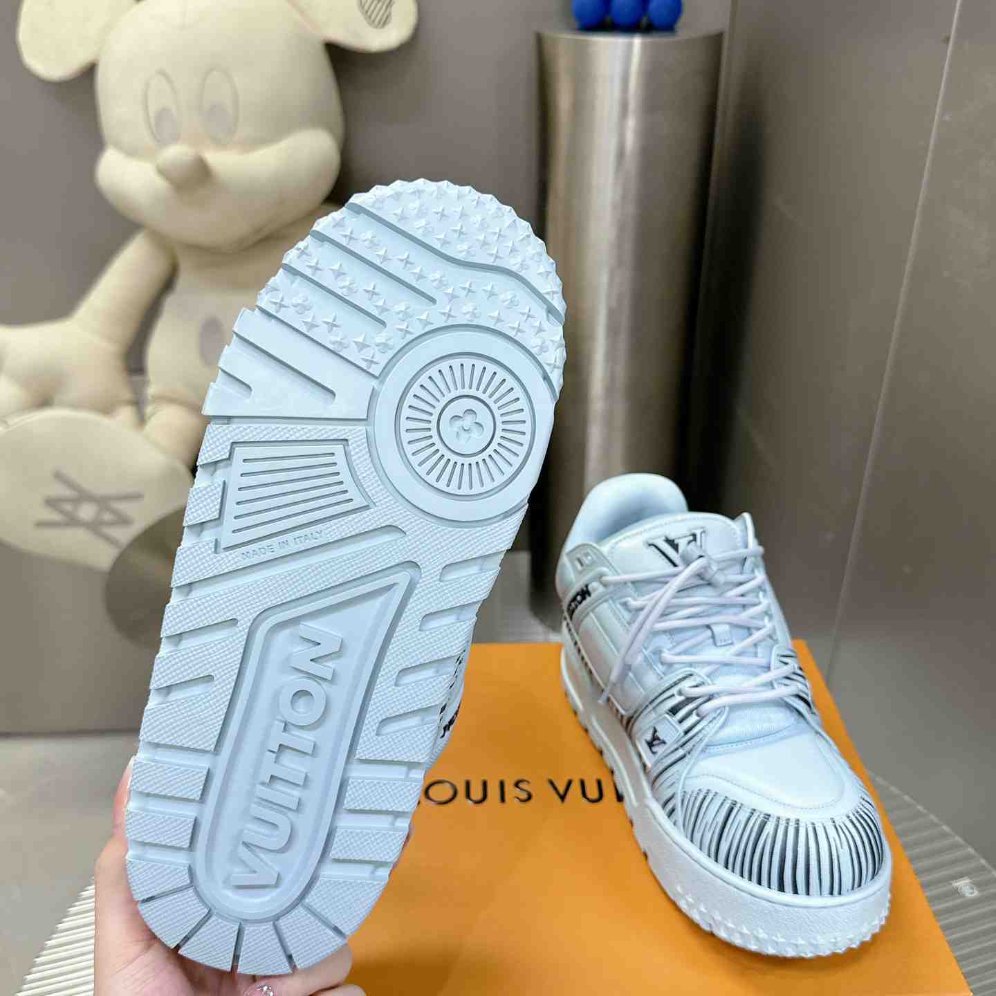 Louis Vuitton LV x Park Seo-Bo LV Trainer Maxi Sneaker   1AD9VE - FashionPlug