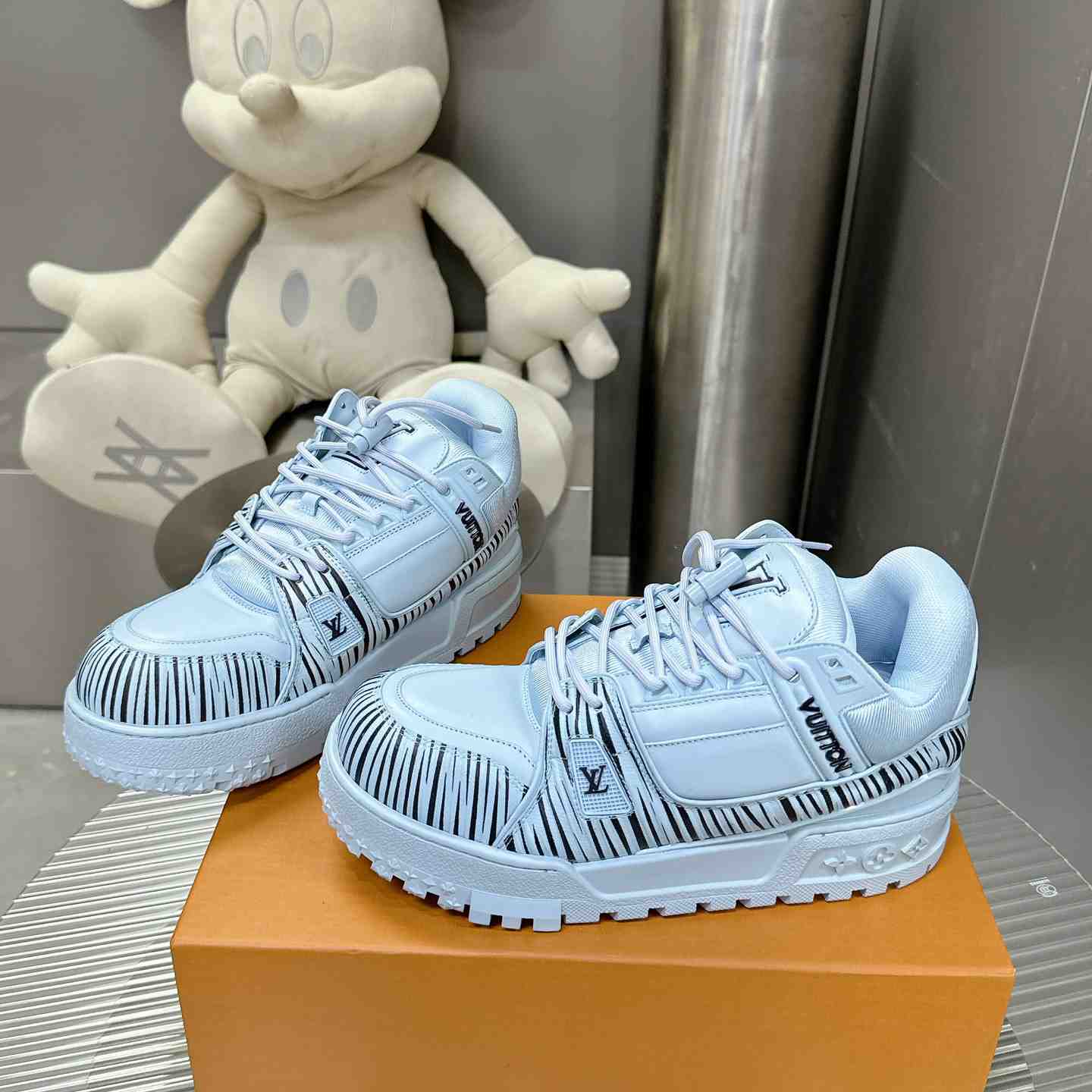 Louis Vuitton LV x Park Seo-Bo LV Trainer Maxi Sneaker   1AD9VE - FashionPlug