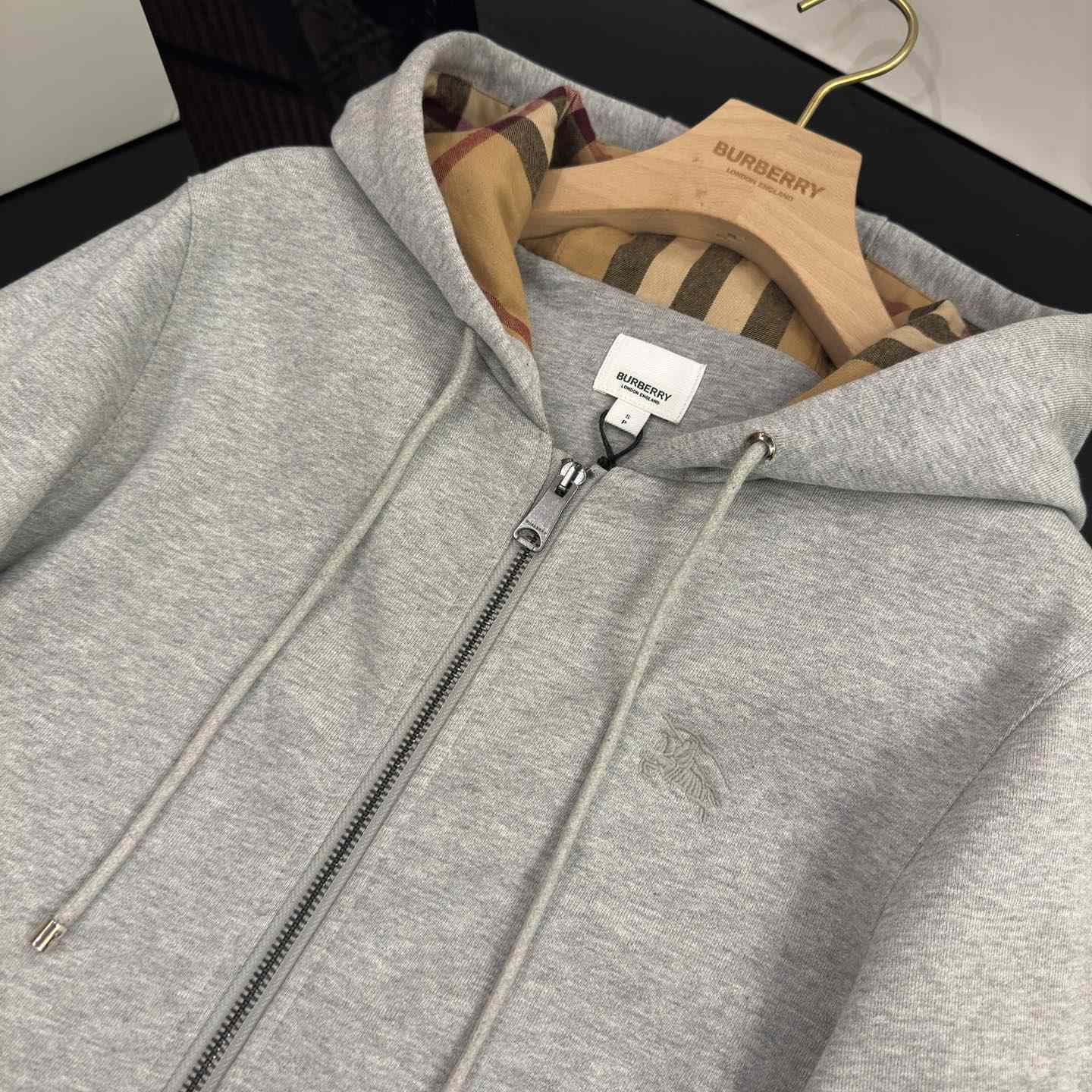 Burberry Cotton Zip Hoodie - FashionPlug