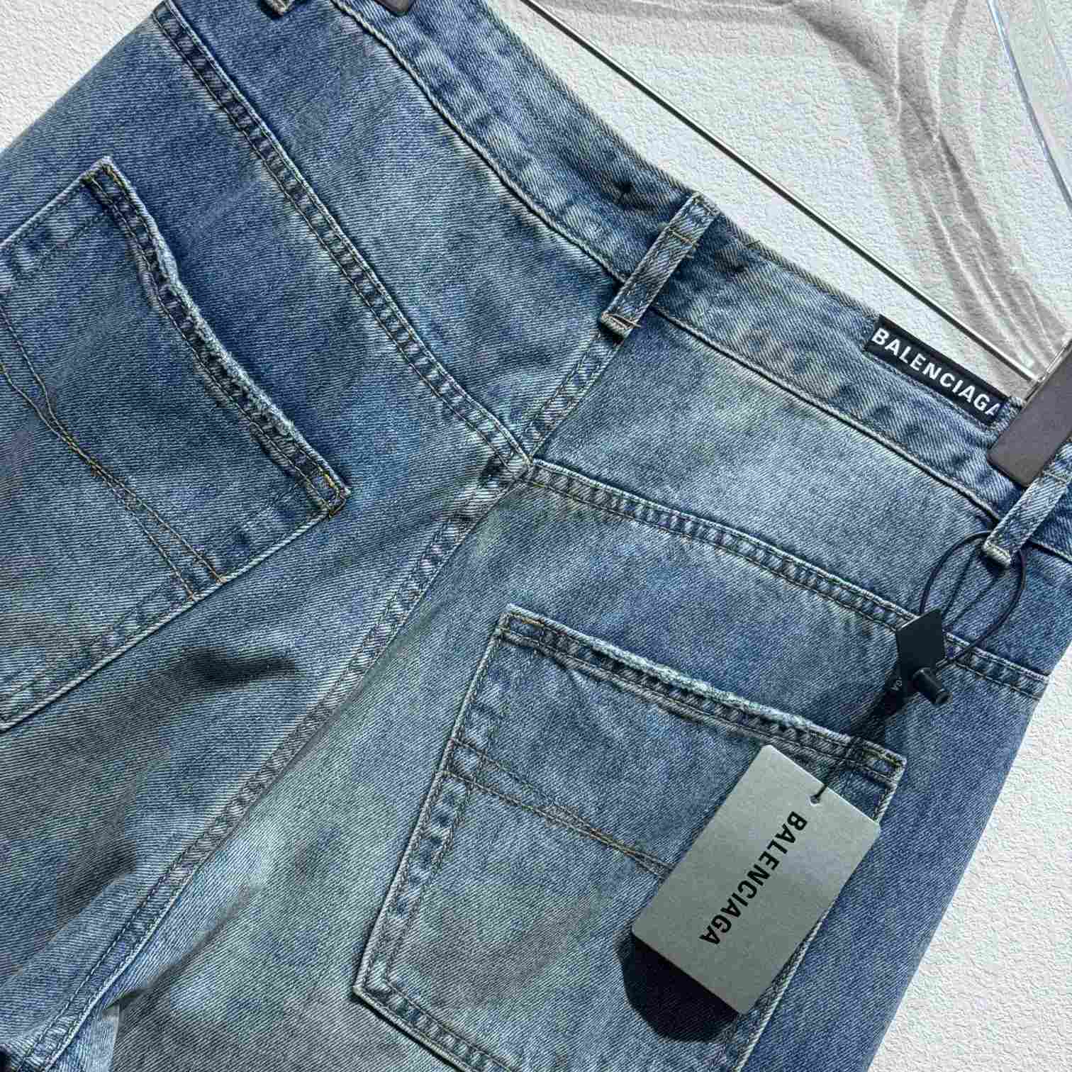 Balenciaga Twisted Wide-leg Jeans  - FashionPlug