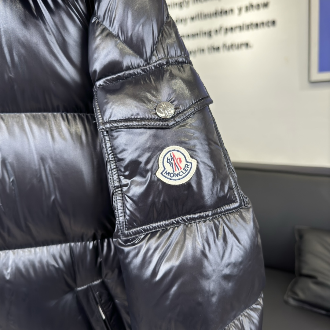 Moncler Maya Hanovcrtan Long Down Jacket - FashionPlug