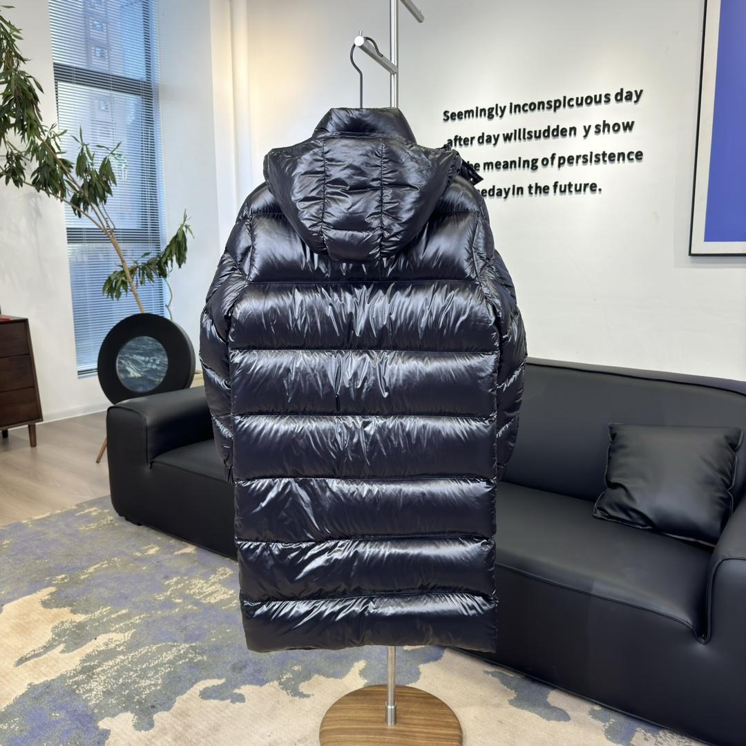 Moncler Maya Hanovcrtan Long Down Jacket - FashionPlug