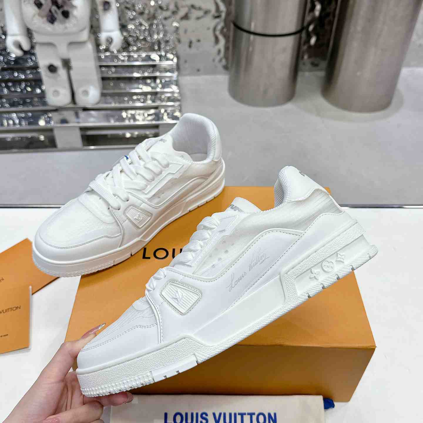 Louis Vuitton LV Trainer Sneaker   1AD6T4 - FashionPlug