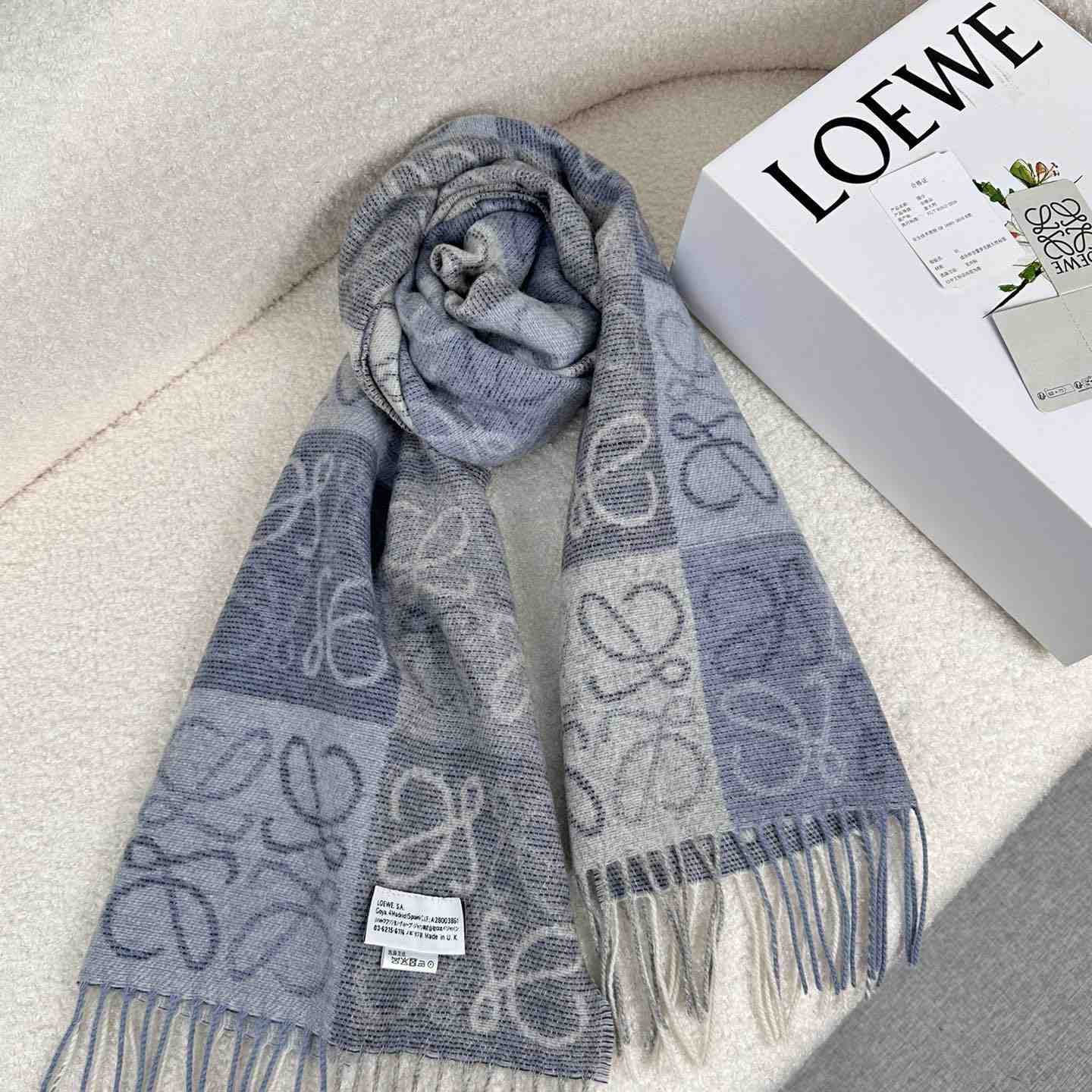 Loewe Scarf In Wool And Cashmere - FashionPlug
