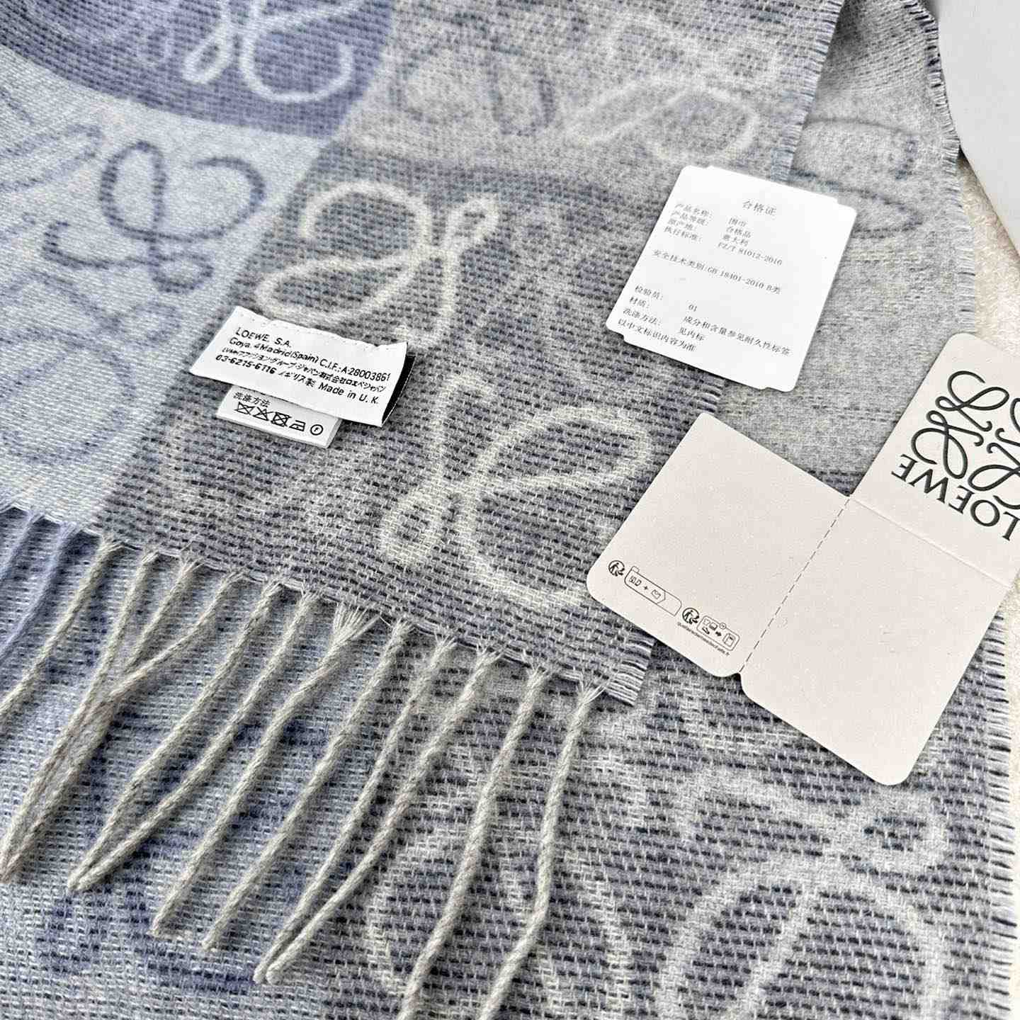 Loewe Scarf In Wool And Cashmere - FashionPlug