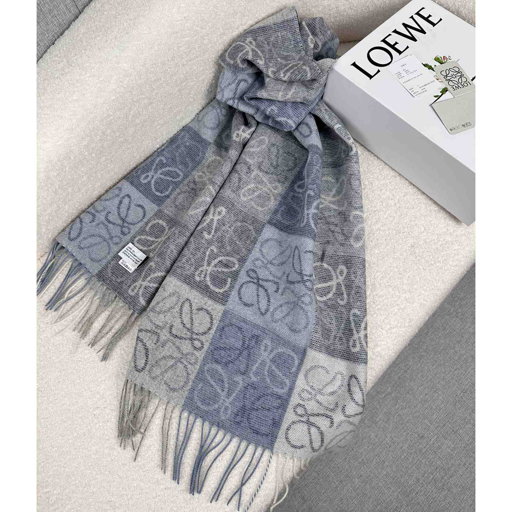 Loewe Scarf In Wool And Cashmere - FashionPlug