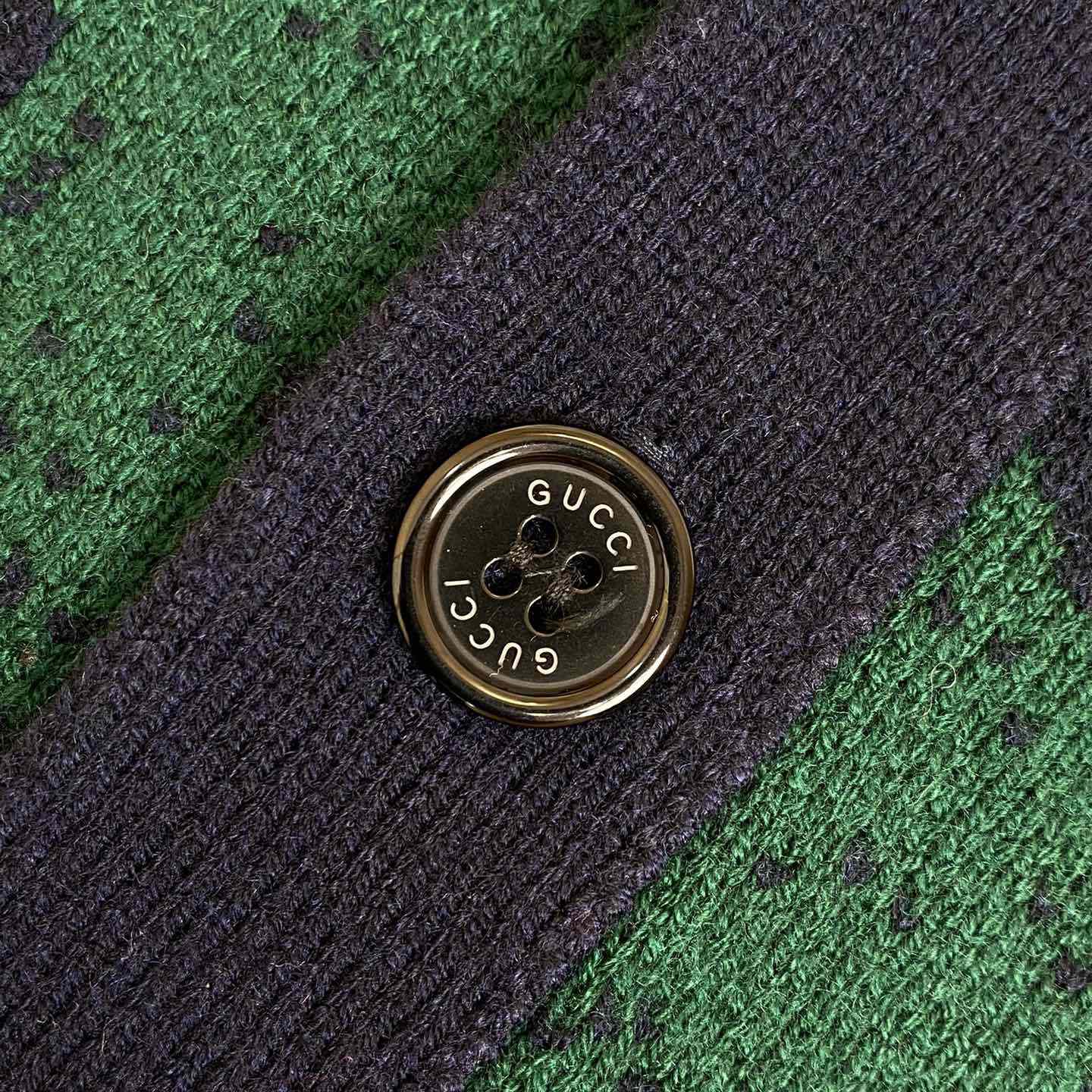 Gucci GG Degradé Wool Jacquard Cardigan  - FashionPlug