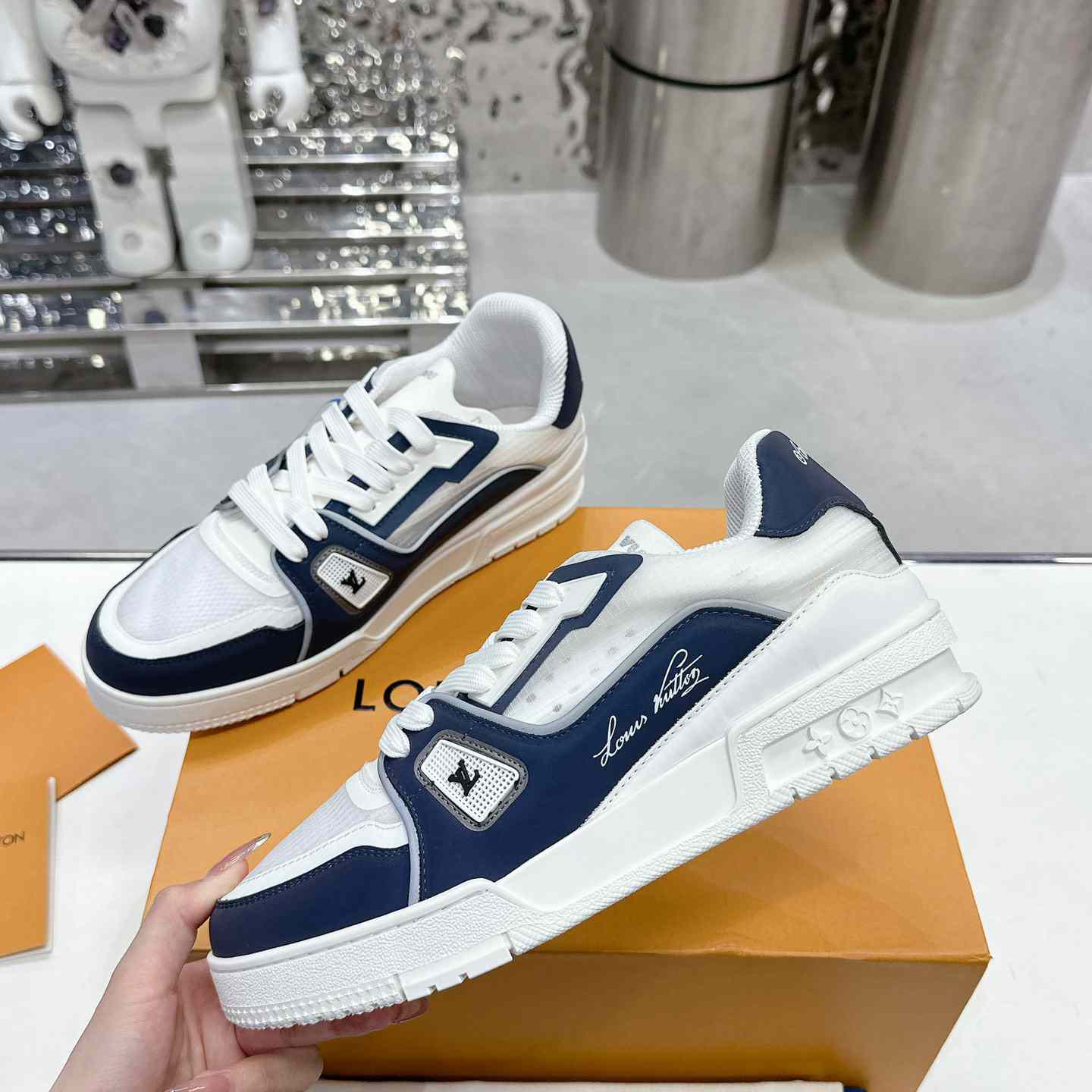 Louis Vuitton LV Trainer Sneaker   1AD6TJ - FashionPlug