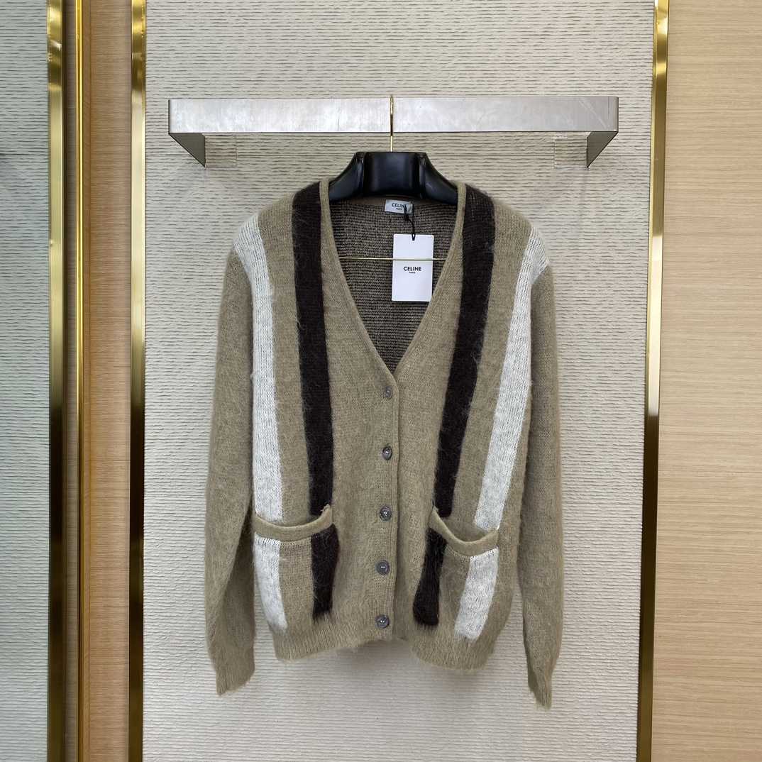 Celine Cardigan In Brushed Mohair - FashionPlug