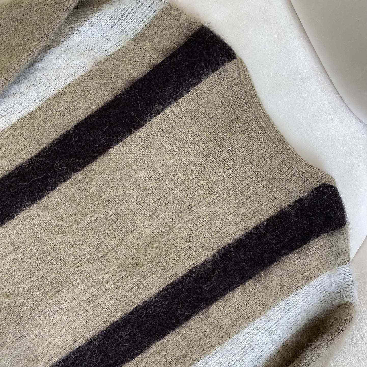 Celine Cardigan In Brushed Mohair - FashionPlug