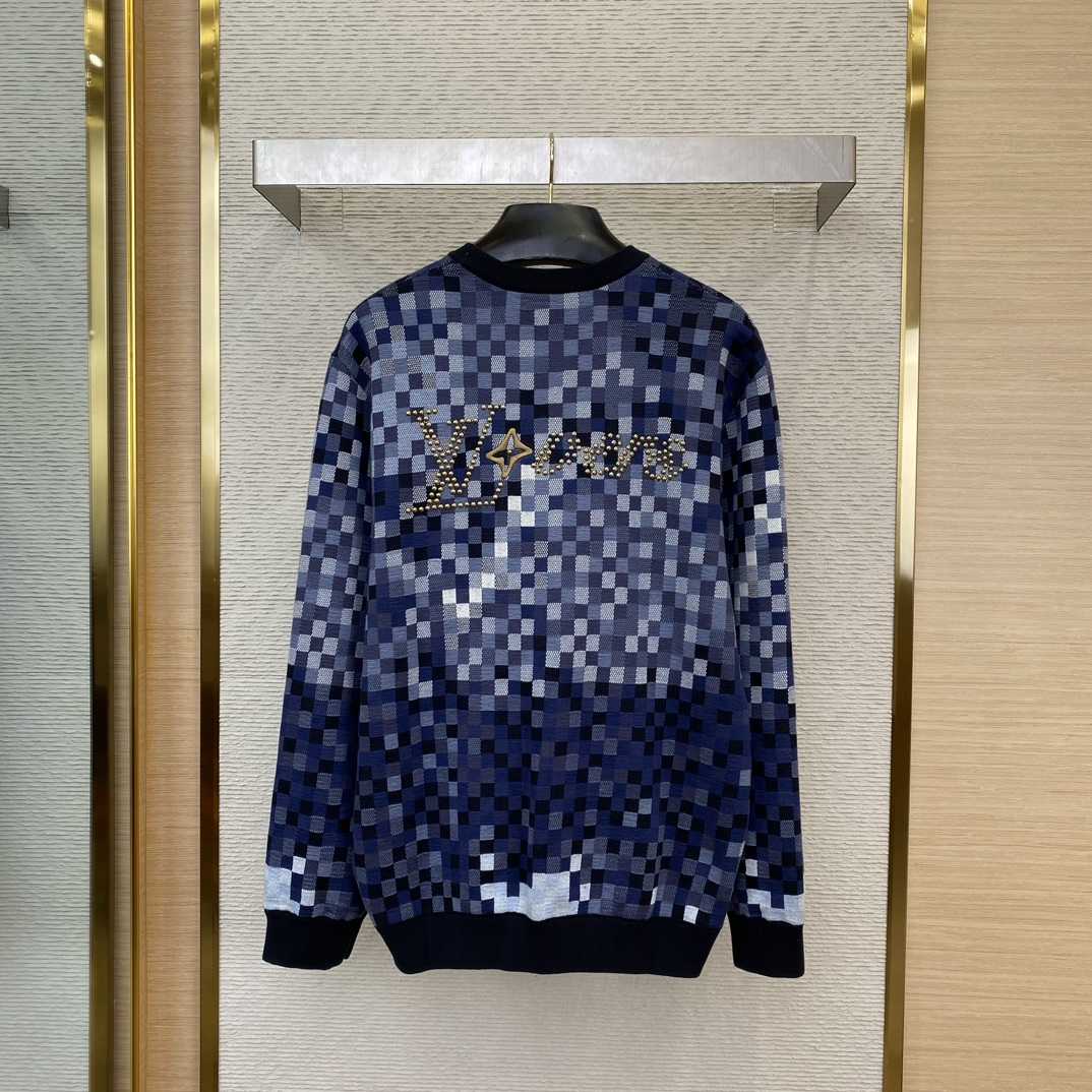 Louis Vuitton LV Vers Damoflage Jacquard Pullover   1AGHTQ - FashionPlug