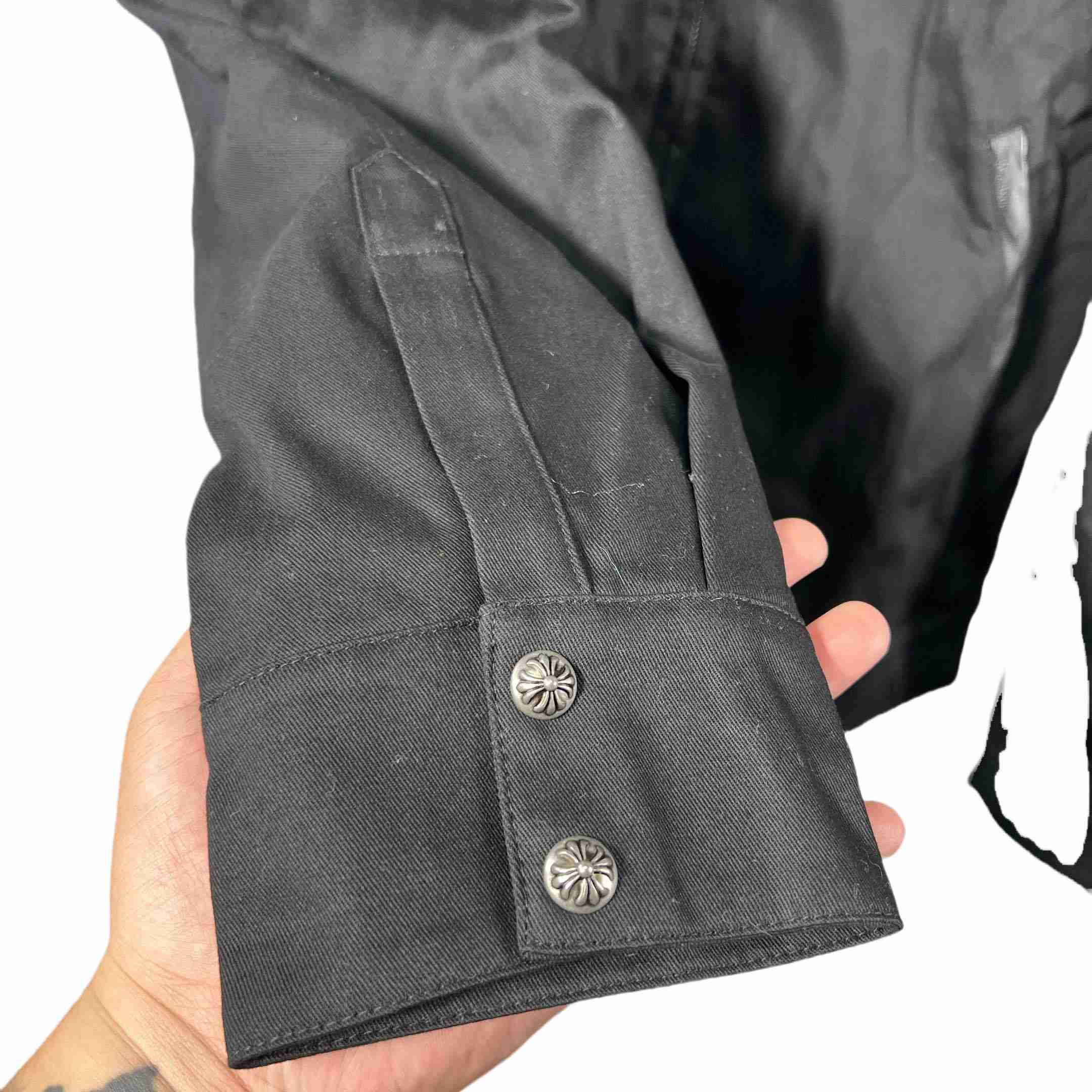 Chrome Hearts x Matty boy Print Canvas Work Jacket - FashionPlug