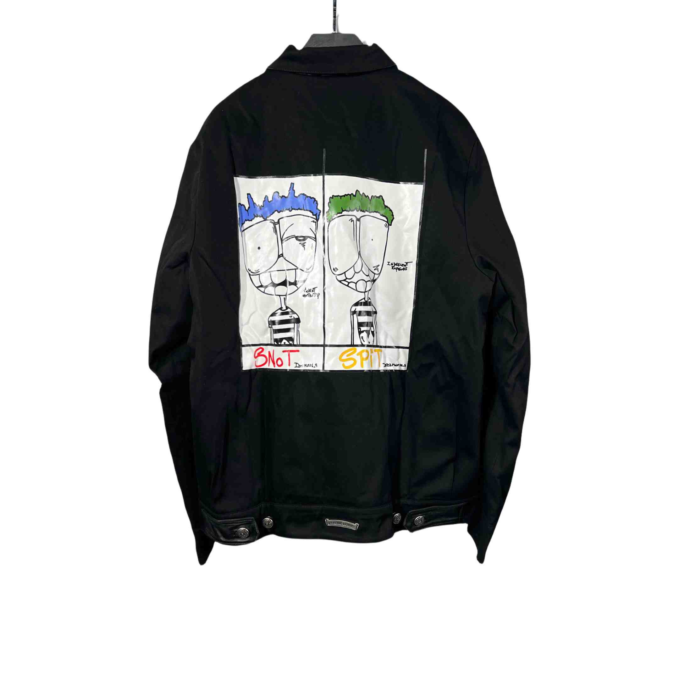 Chrome Hearts x Matty boy Print Canvas Work Jacket - FashionPlug