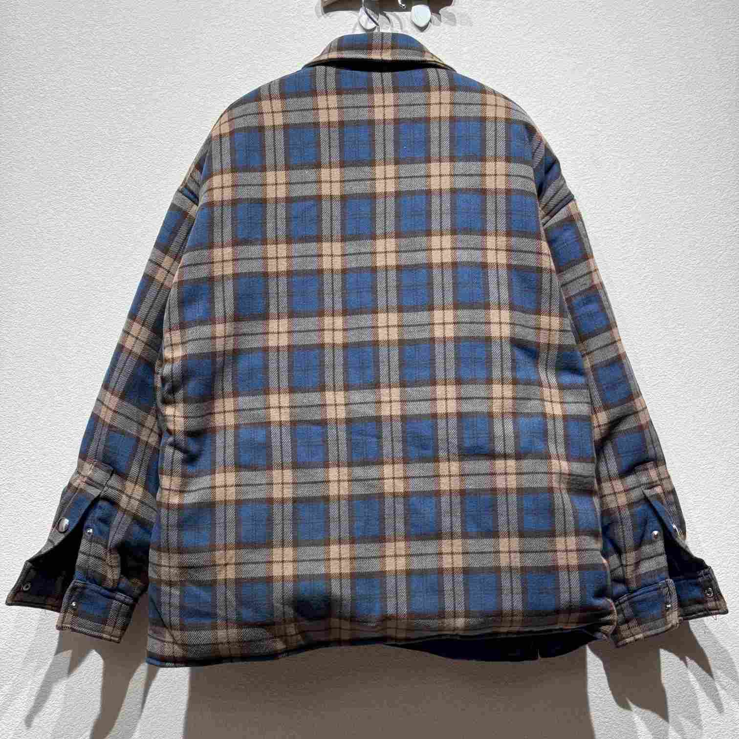 Prada Checked Wool Twill Lumberjack Jacket - FashionPlug