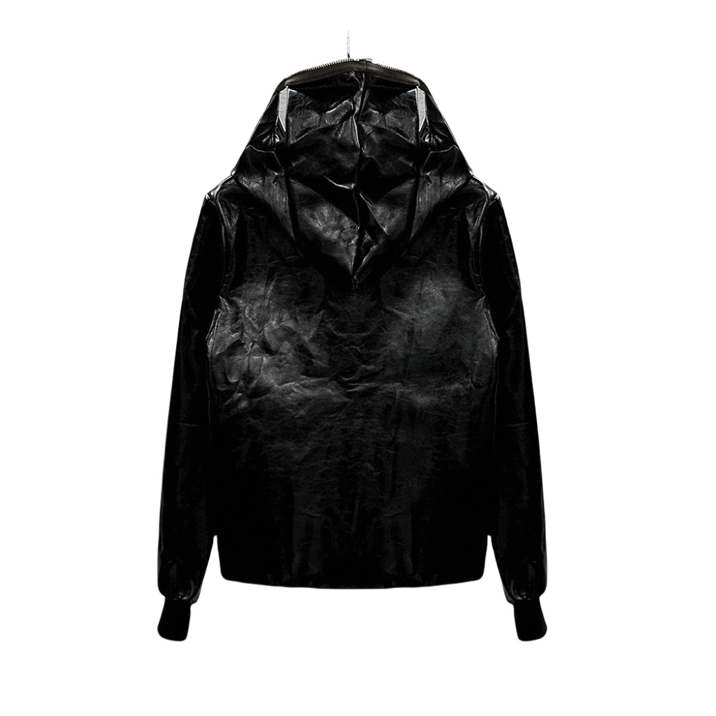 Rick Owens Leather Jacket - FashionPlug