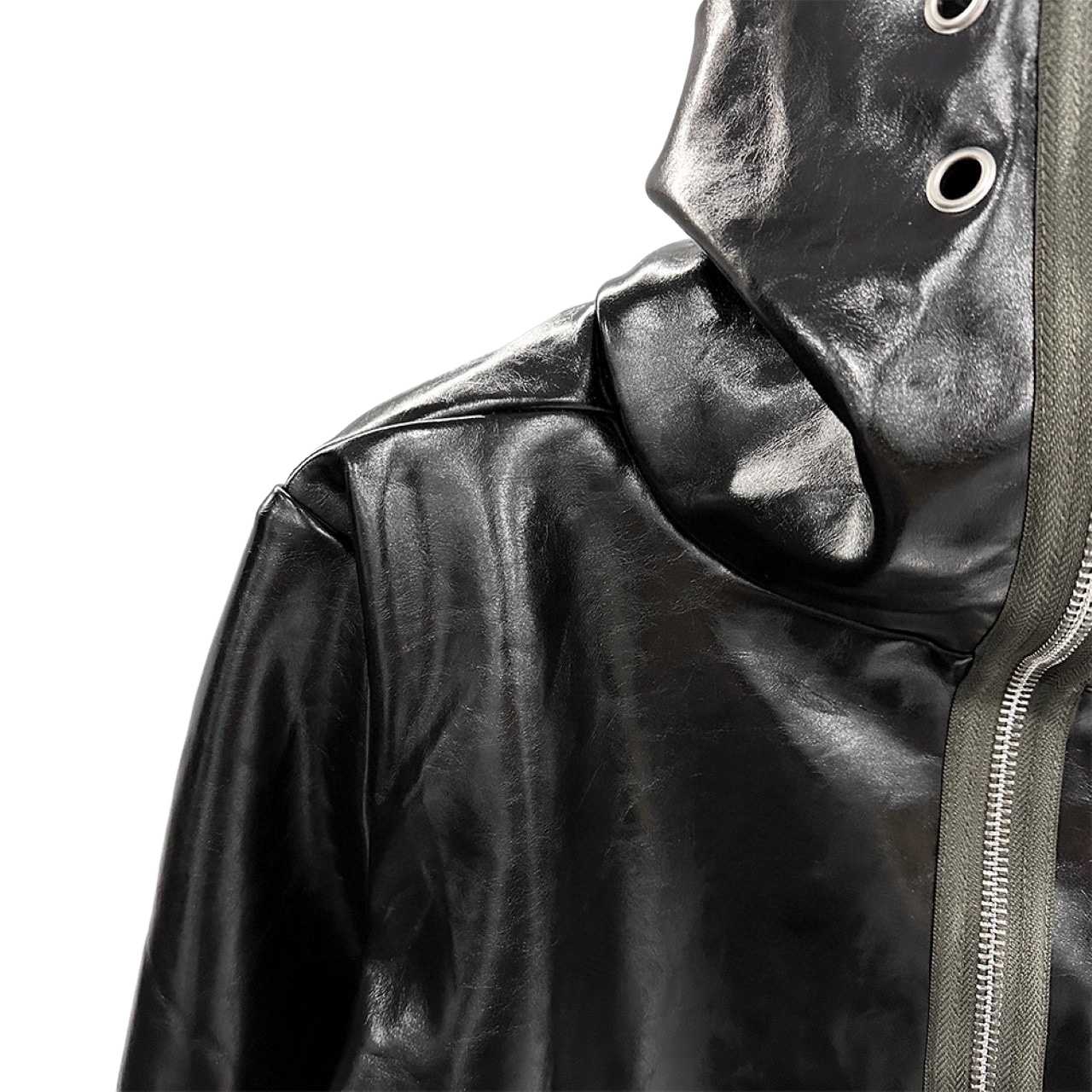 Rick Owens Leather Jacket - FashionPlug