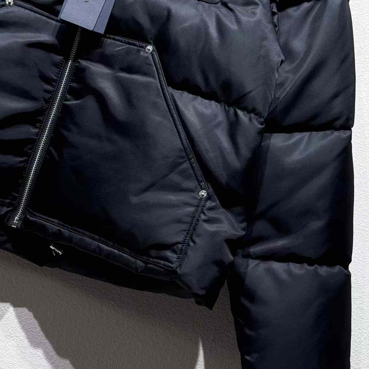 Prada Cropped Re-Nylon Down Jacket - FashionPlug