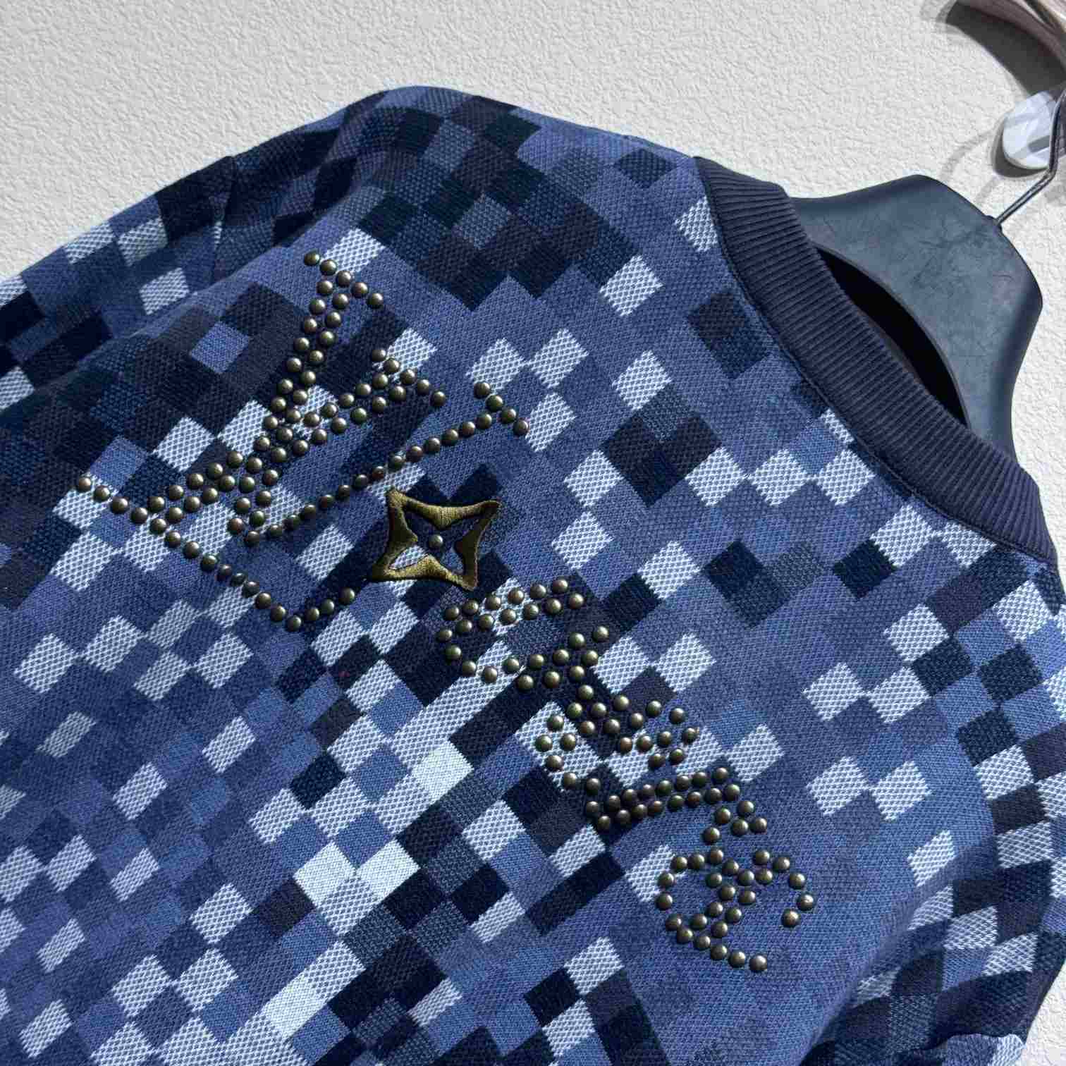 Louis Vuitton LV Vers Damoflage Jacquard Pullover   1AGHTQ - FashionPlug