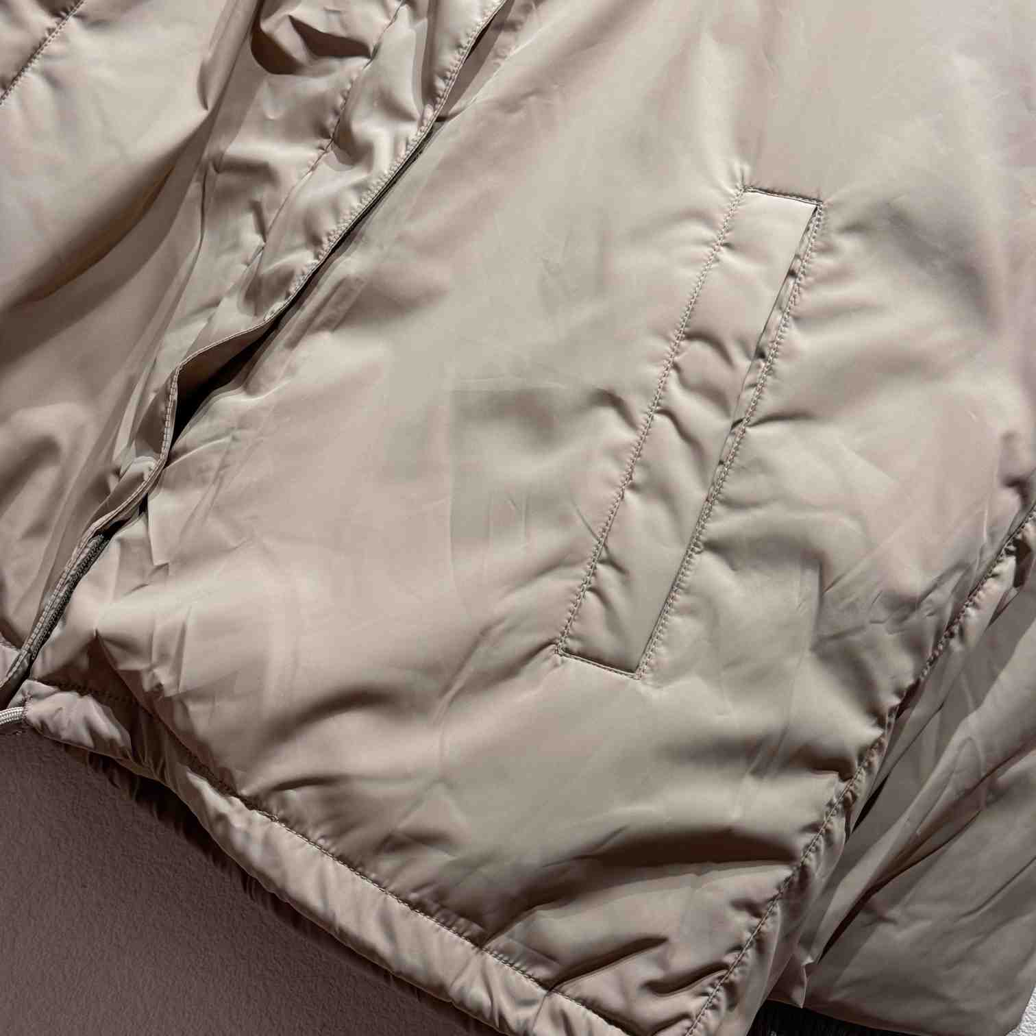 Miu Miu Drawstring Hooded Down Jacket - FashionPlug