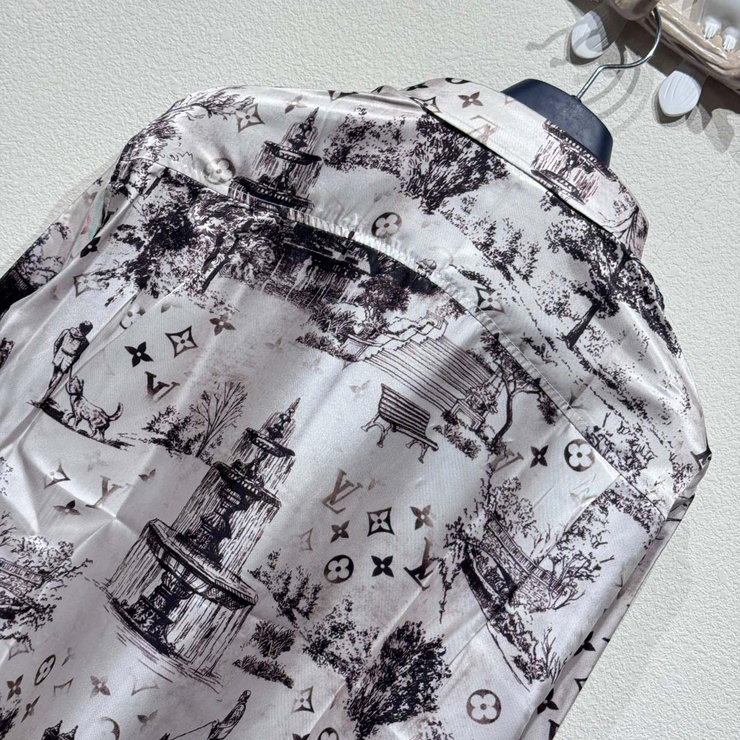 Louis Vuitton Long-Sleeved Silk Shirt   - FashionPlug