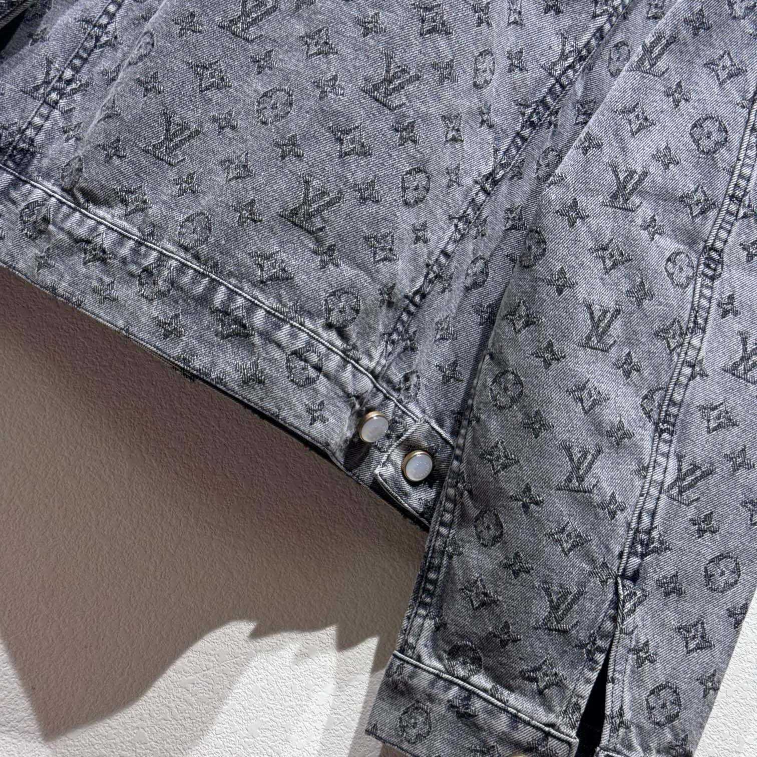 Louis Vuitton Monogram Jacquard Denim Jacket - FashionPlug