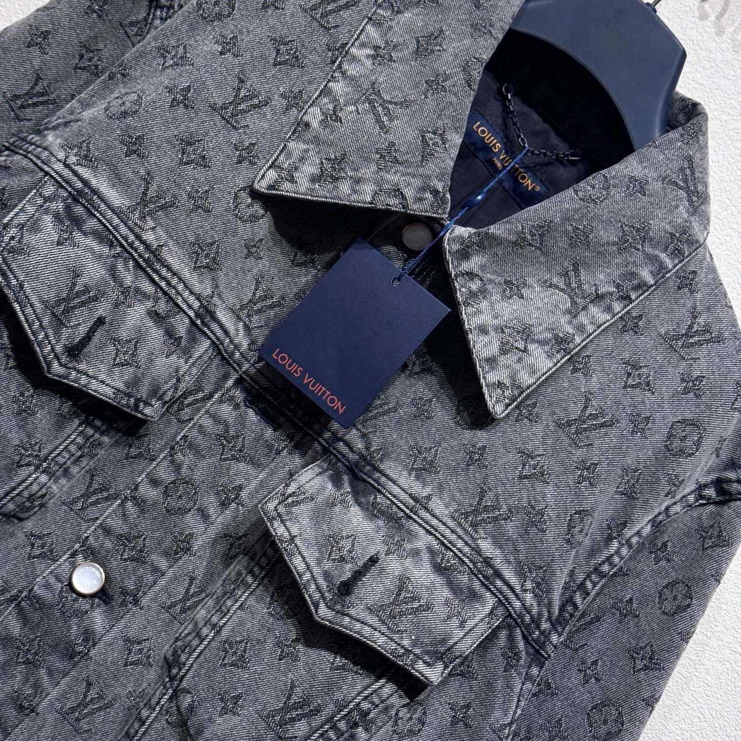Louis Vuitton Monogram Jacquard Denim Jacket - FashionPlug