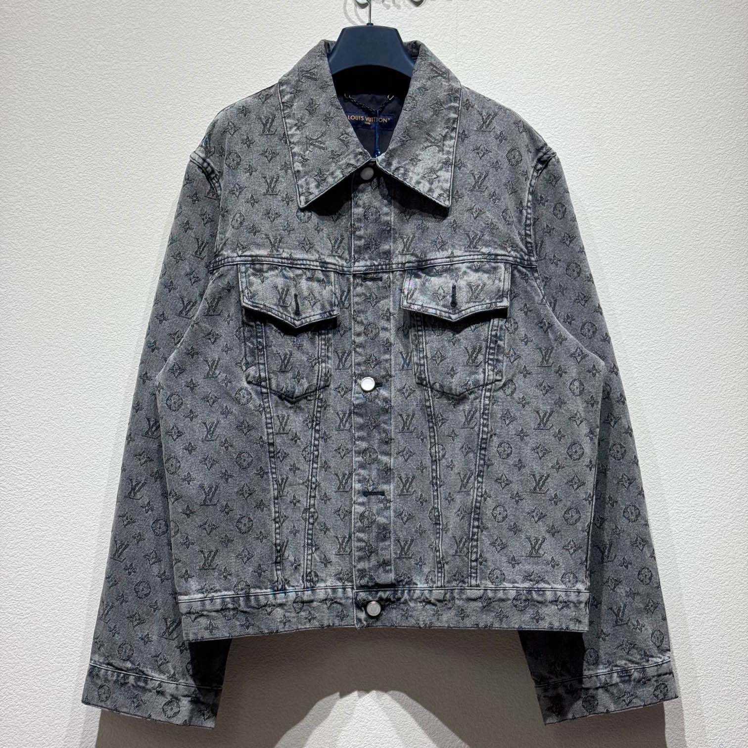Louis Vuitton Monogram Jacquard Denim Jacket - FashionPlug