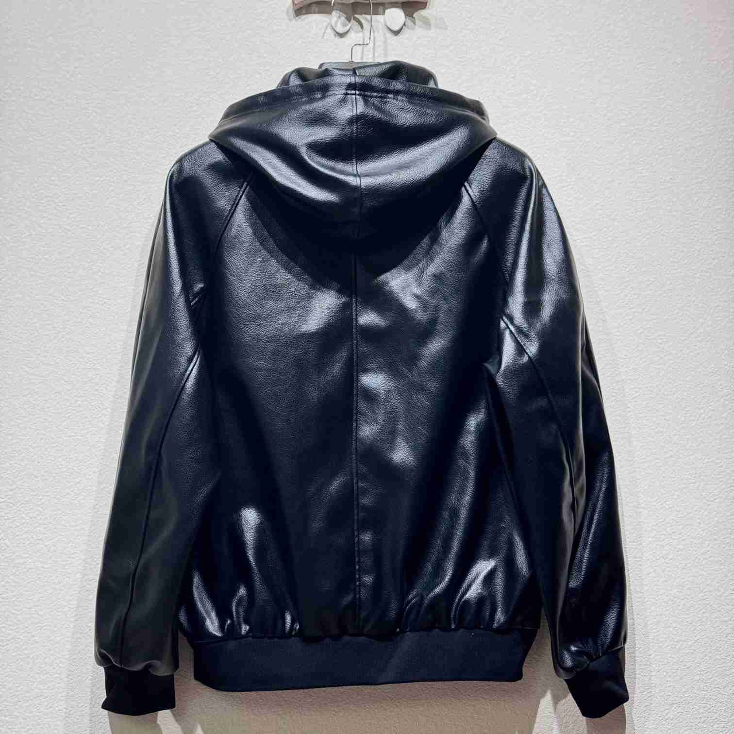 Celine Hooded Leather Jacket - FashionPlug