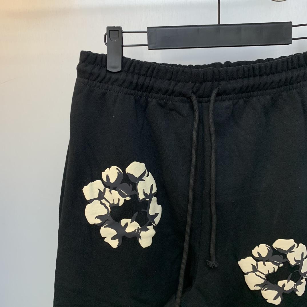 Denim Tears Cactus Tears Wreath Sweatpants Black - FashionPlug