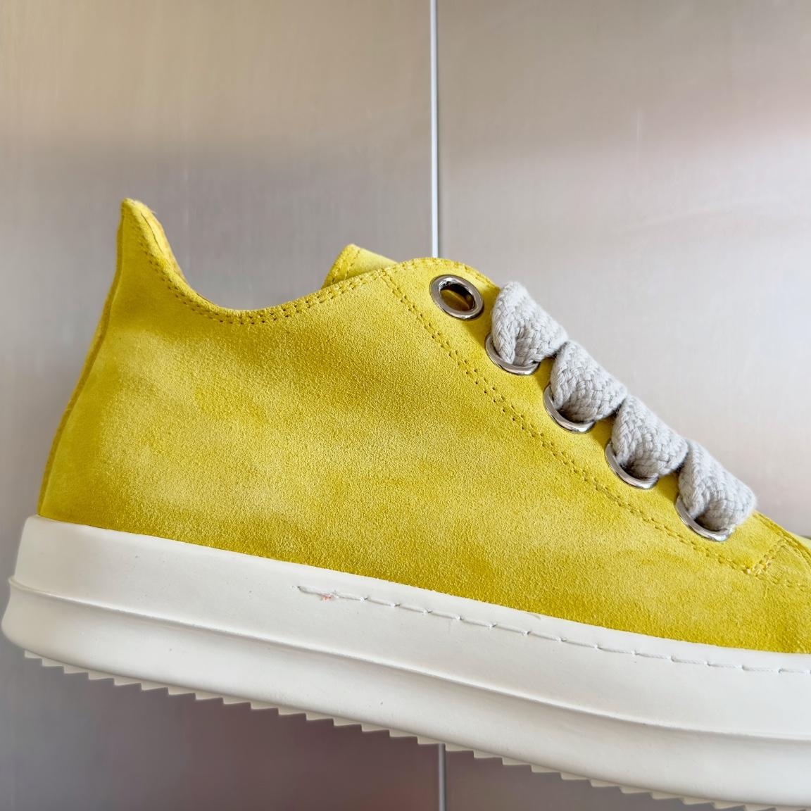 Rick Owens Laces Low-top  Sneakers - FashionPlug