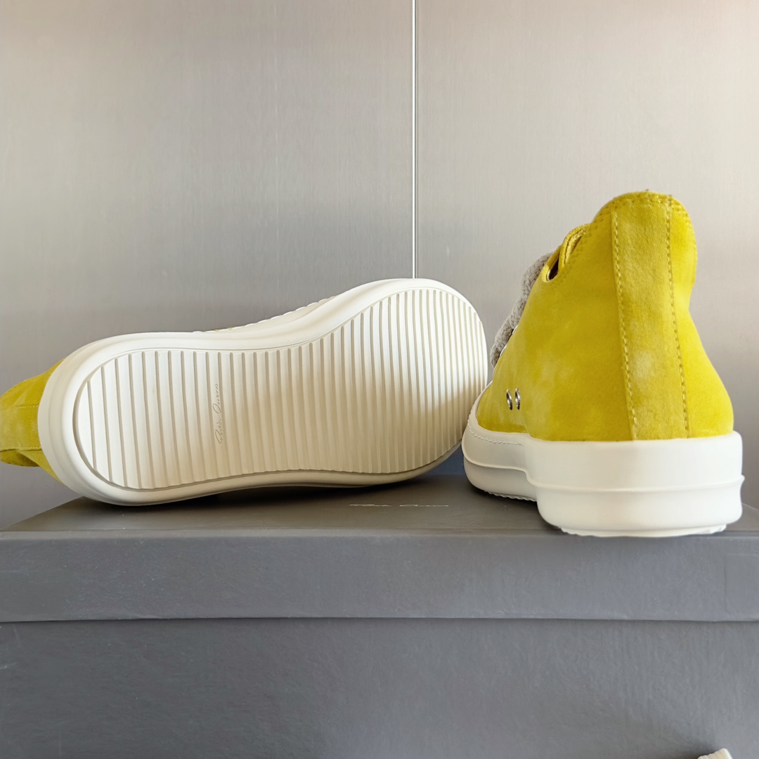 Rick Owens Laces Low-top  Sneakers - FashionPlug