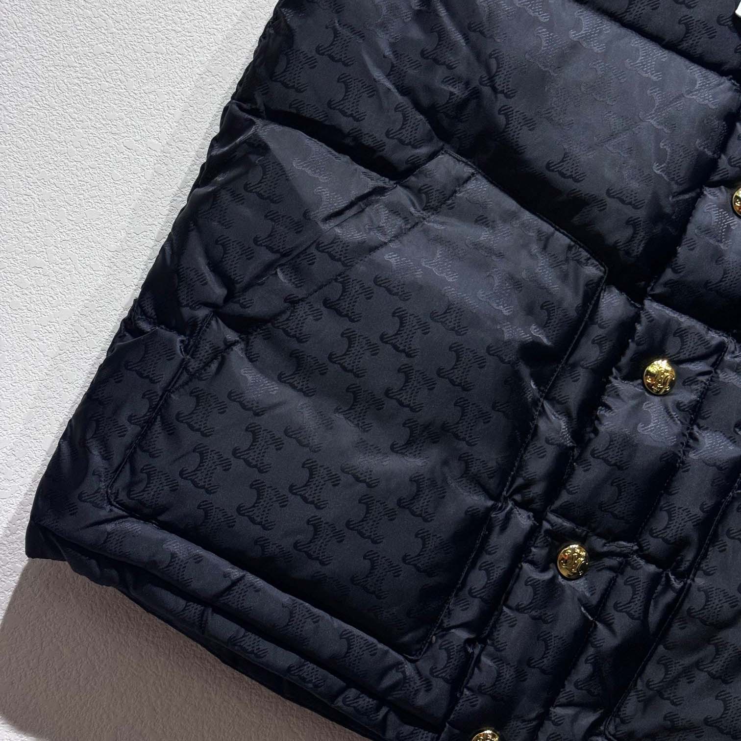 Celine Quilted Blouson Jacket In Monogram Nylon - FashionPlug