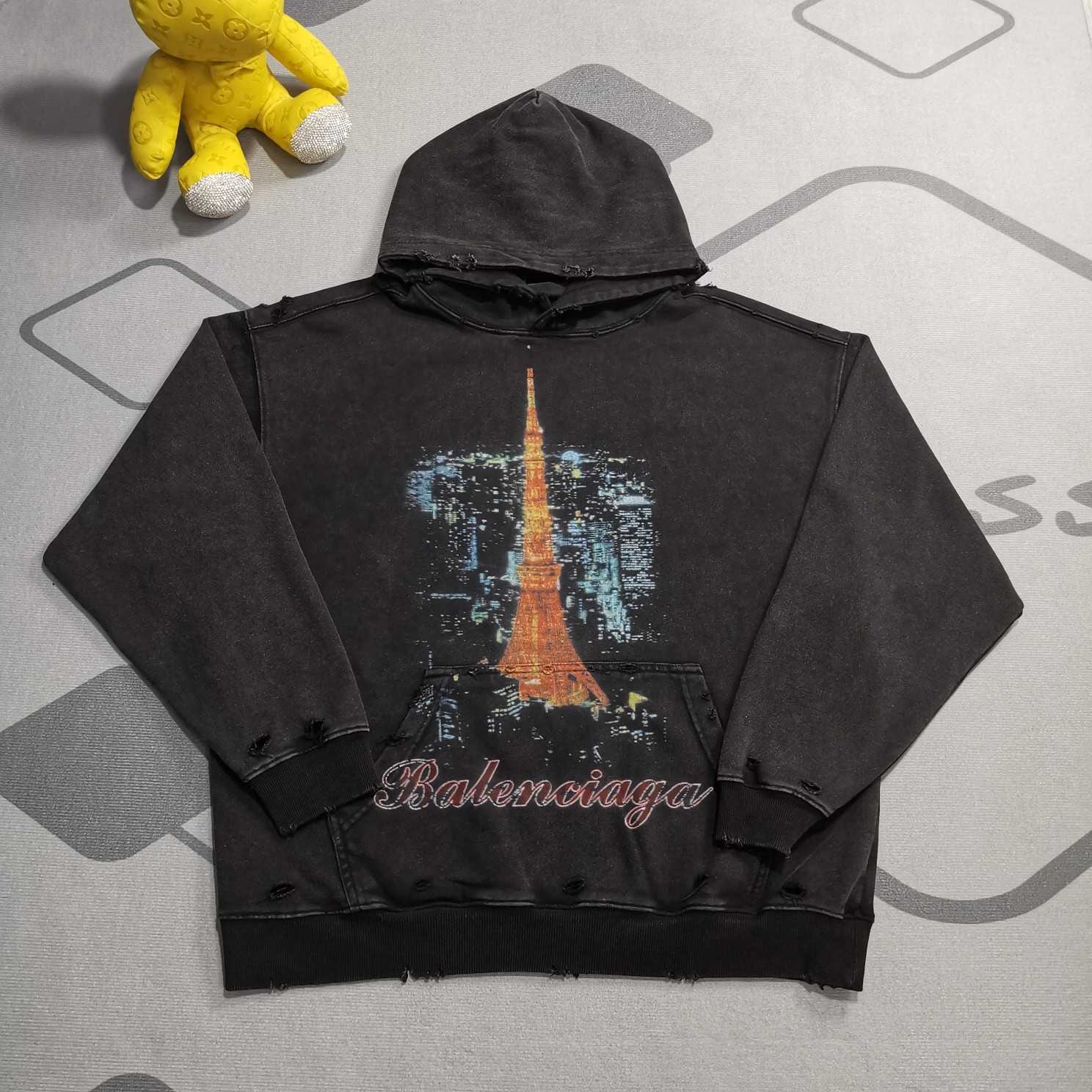 Balenciaga Ginza Store, Tokyo Tower Hoodie - FashionPlug
