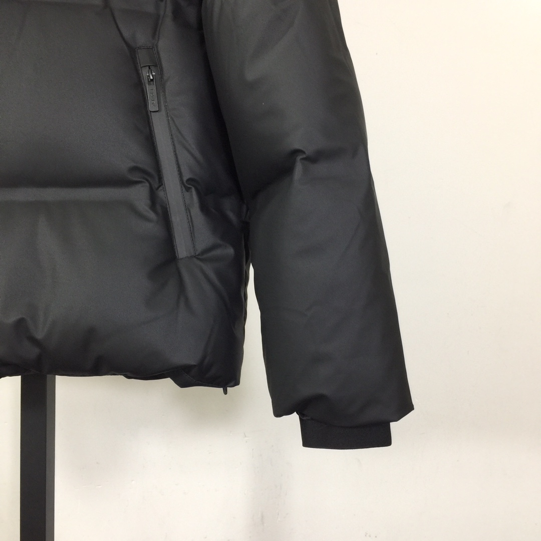 Prada Black Hooded Puffer Jacket - FashionPlug