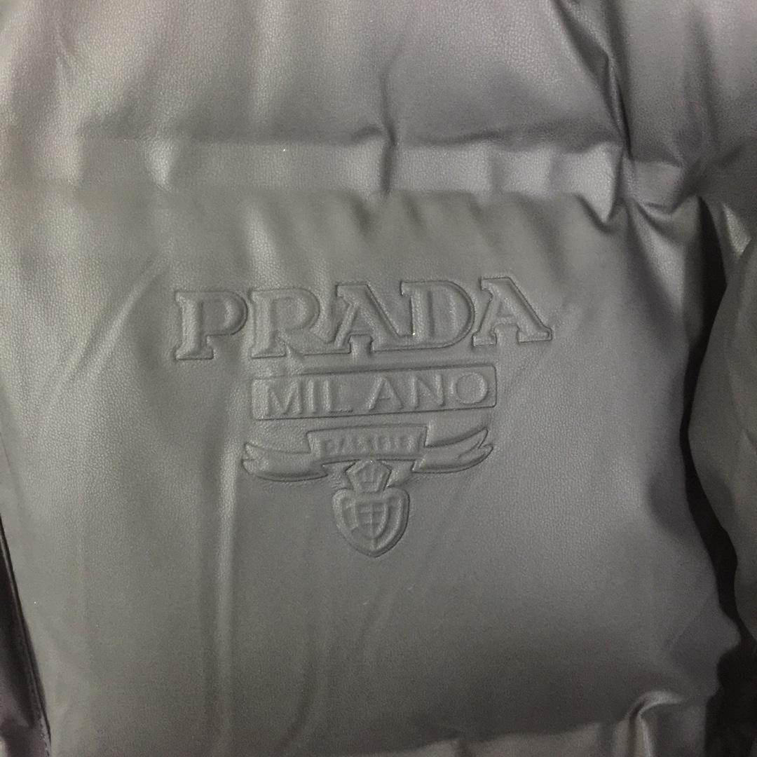 Prada Black Hooded Puffer Jacket - FashionPlug