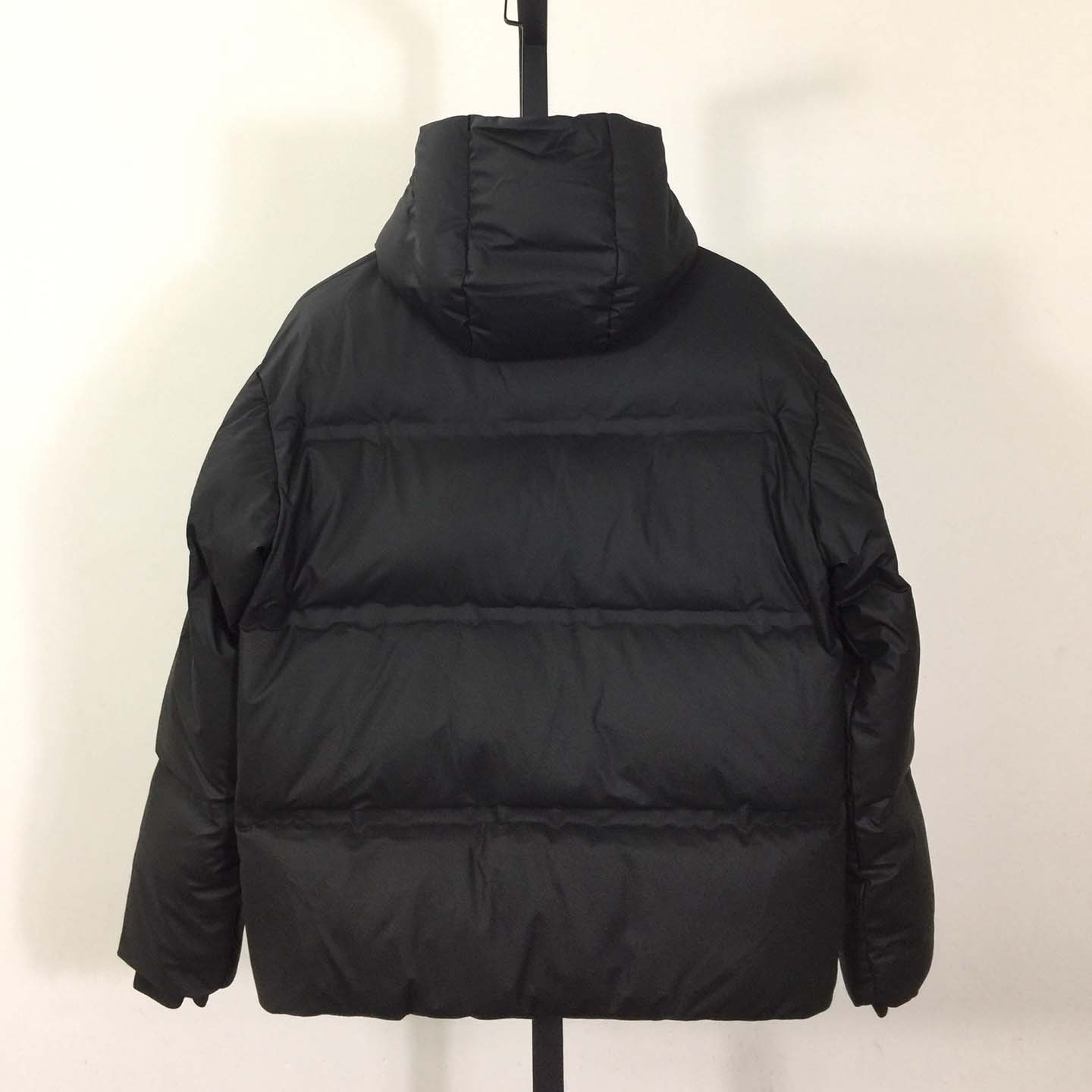 Prada Black Hooded Puffer Jacket - FashionPlug
