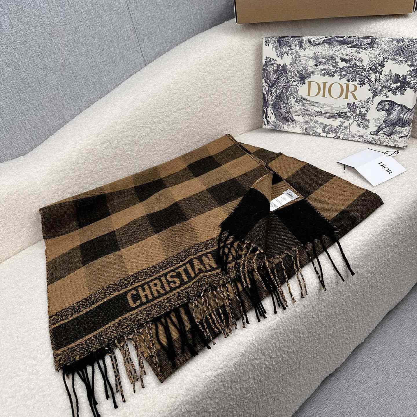 Dior Check'N'Dior Scarf - FashionPlug