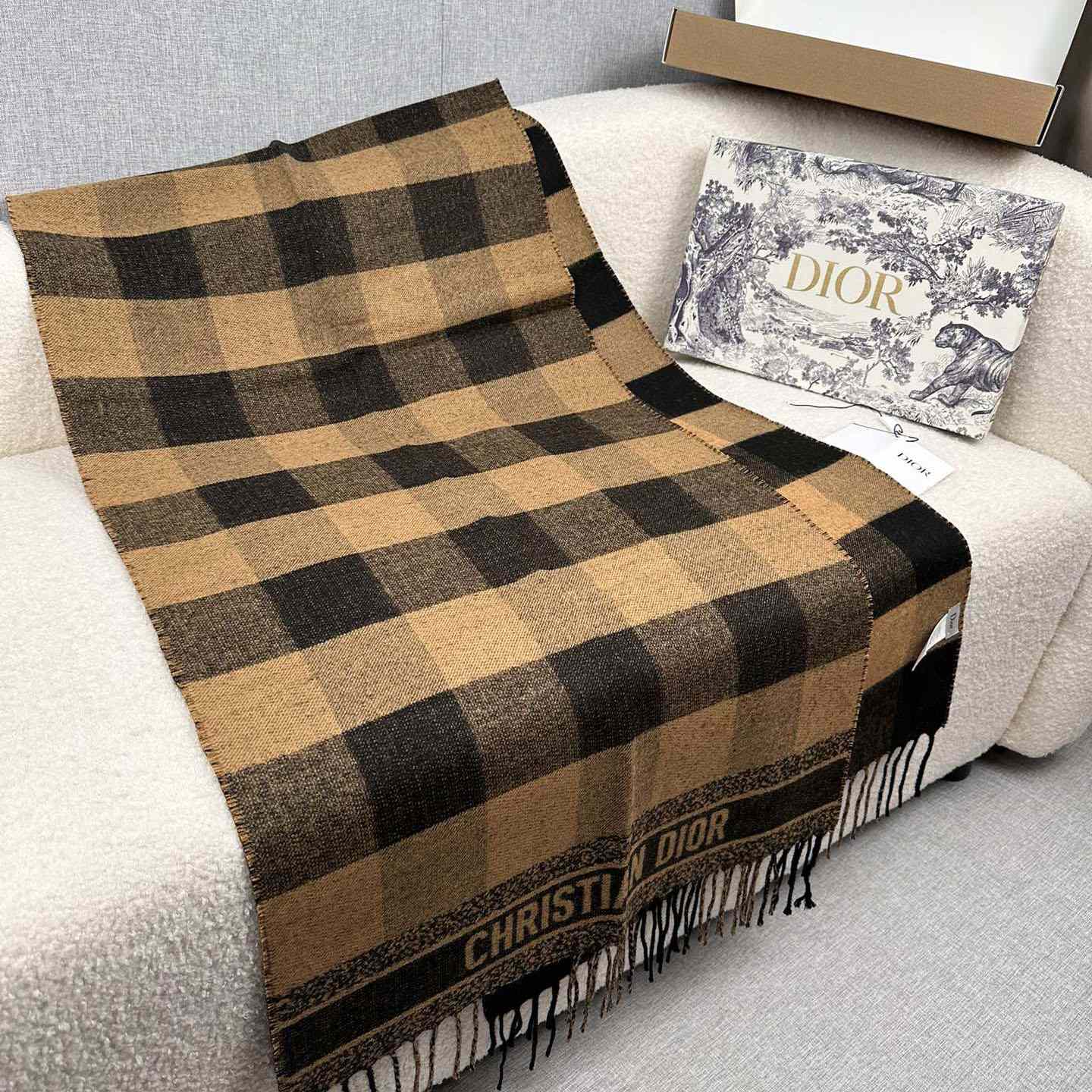 Dior Check'N'Dior Scarf - FashionPlug