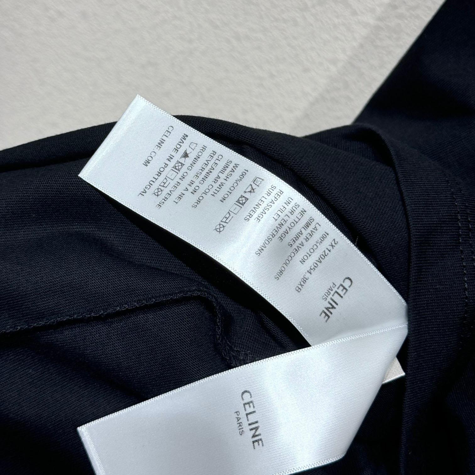 Celine Loose Celine 16 t-shirt In Cotton Jersey - FashionPlug