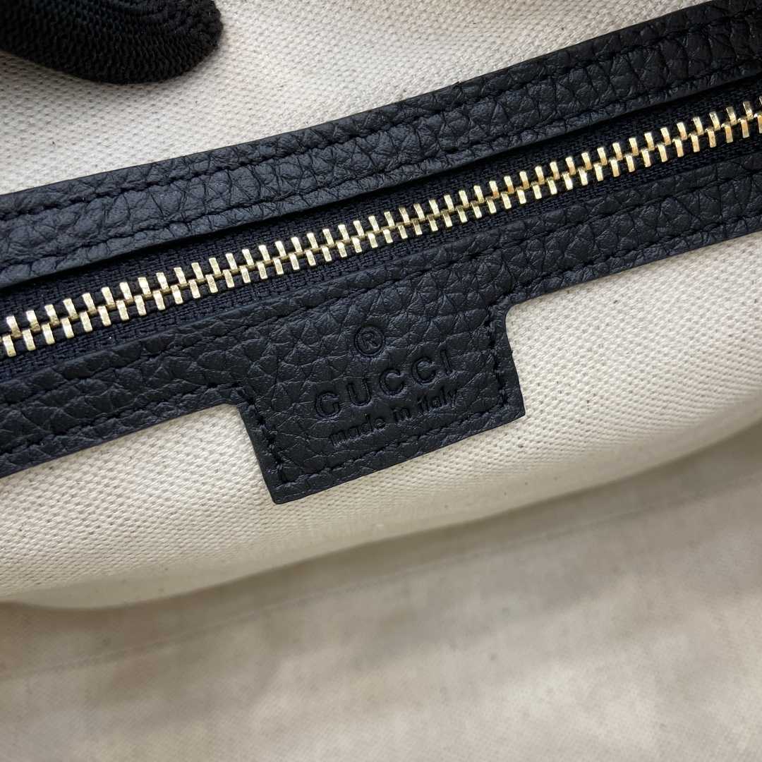 Gucci GG Emblem Small Top Handle Bag - FashionPlug