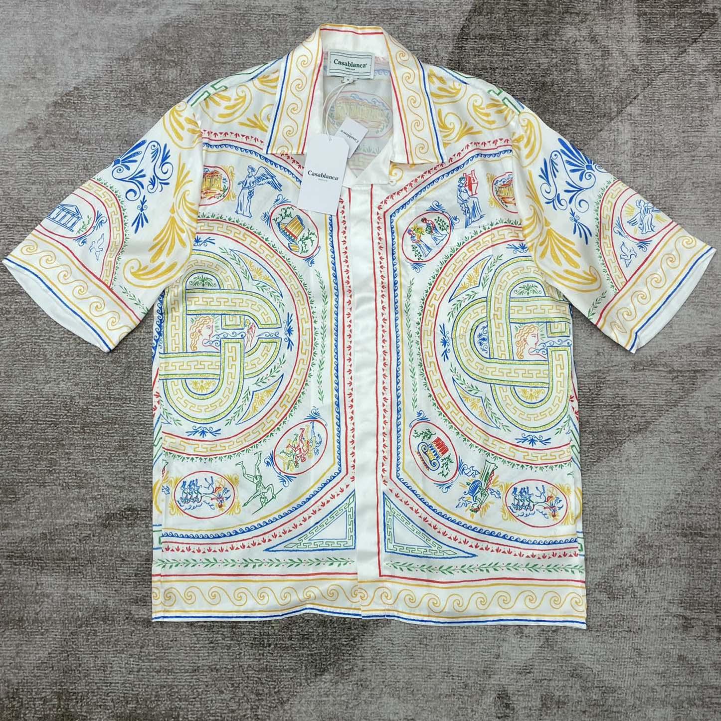 Casablanca Silk Cuban Shirt    CA3510 - FashionPlug
