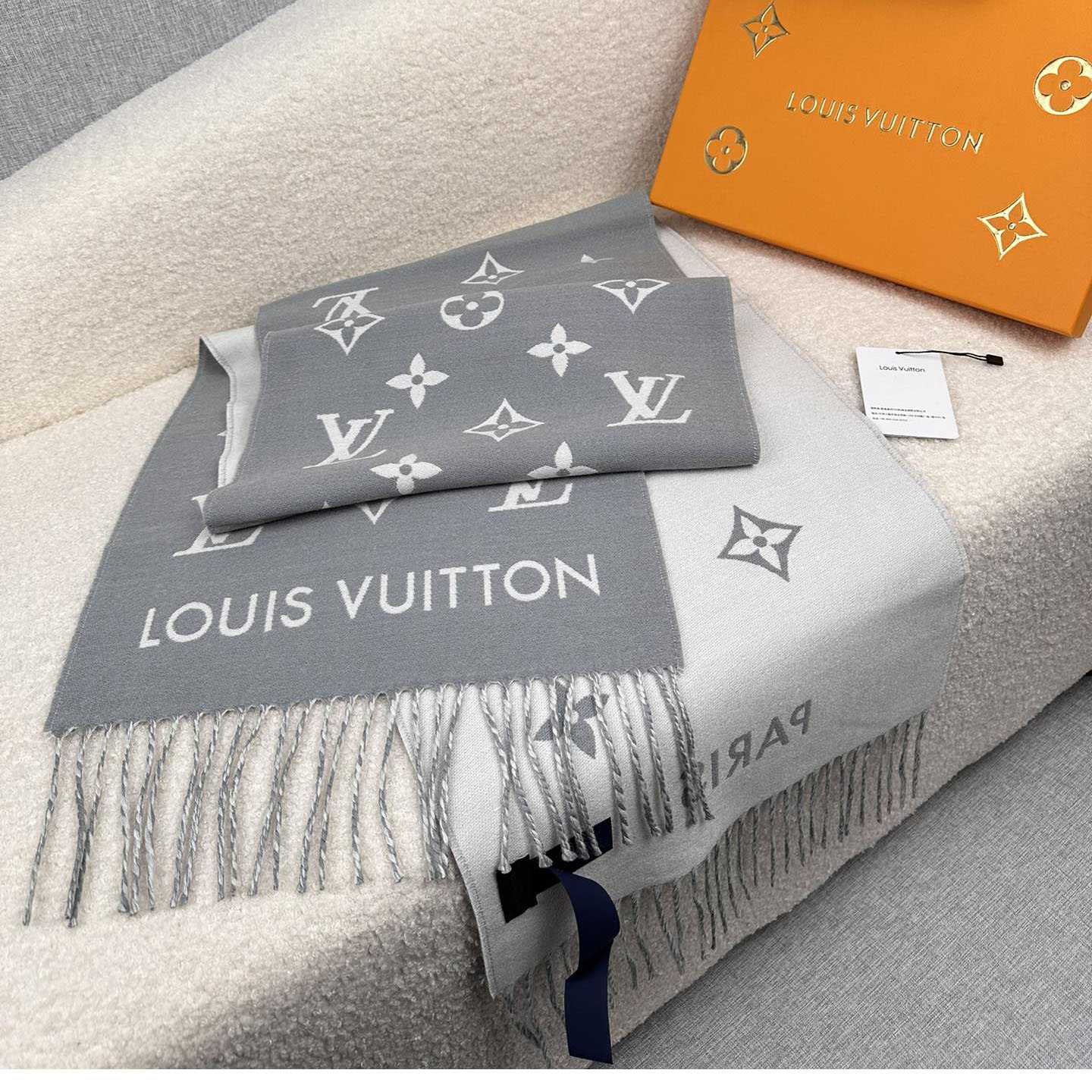 Louis Vuitton All About Monogram Scarf  M79226 - FashionPlug