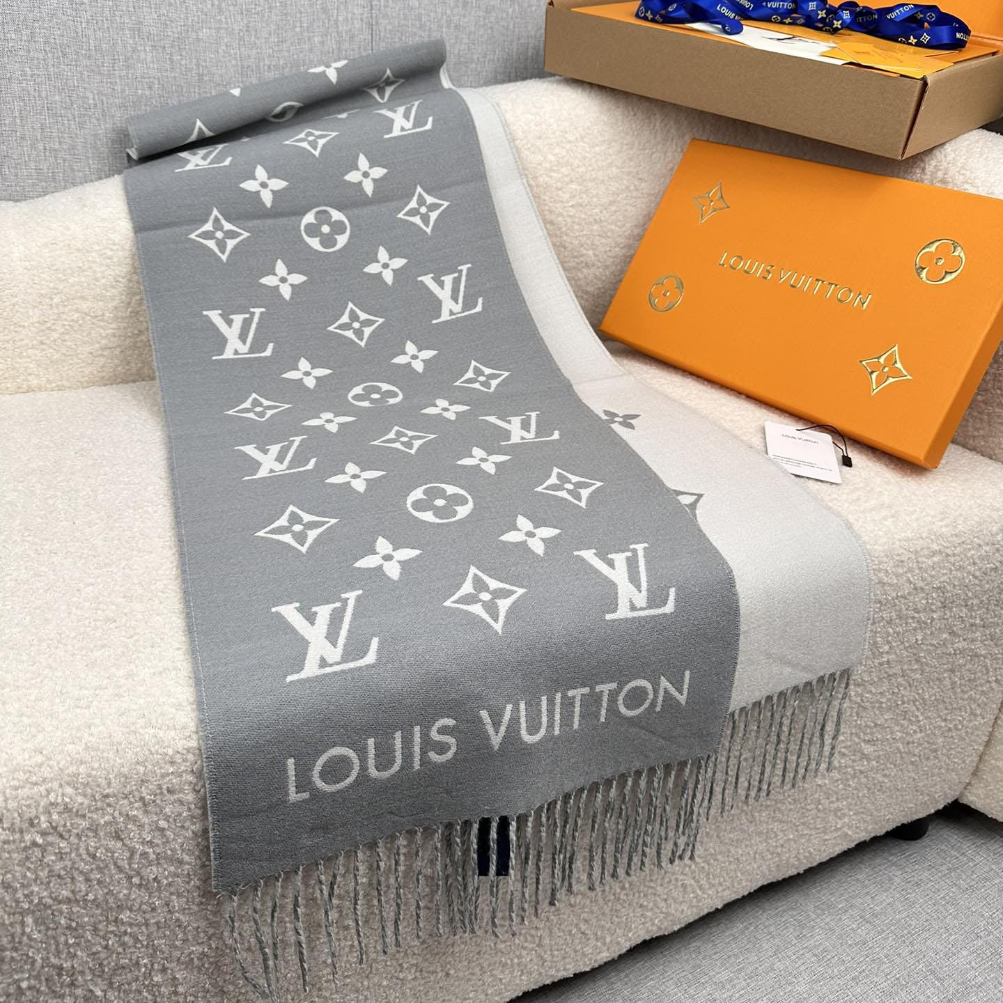 Louis Vuitton All About Monogram Scarf  M79226 - FashionPlug