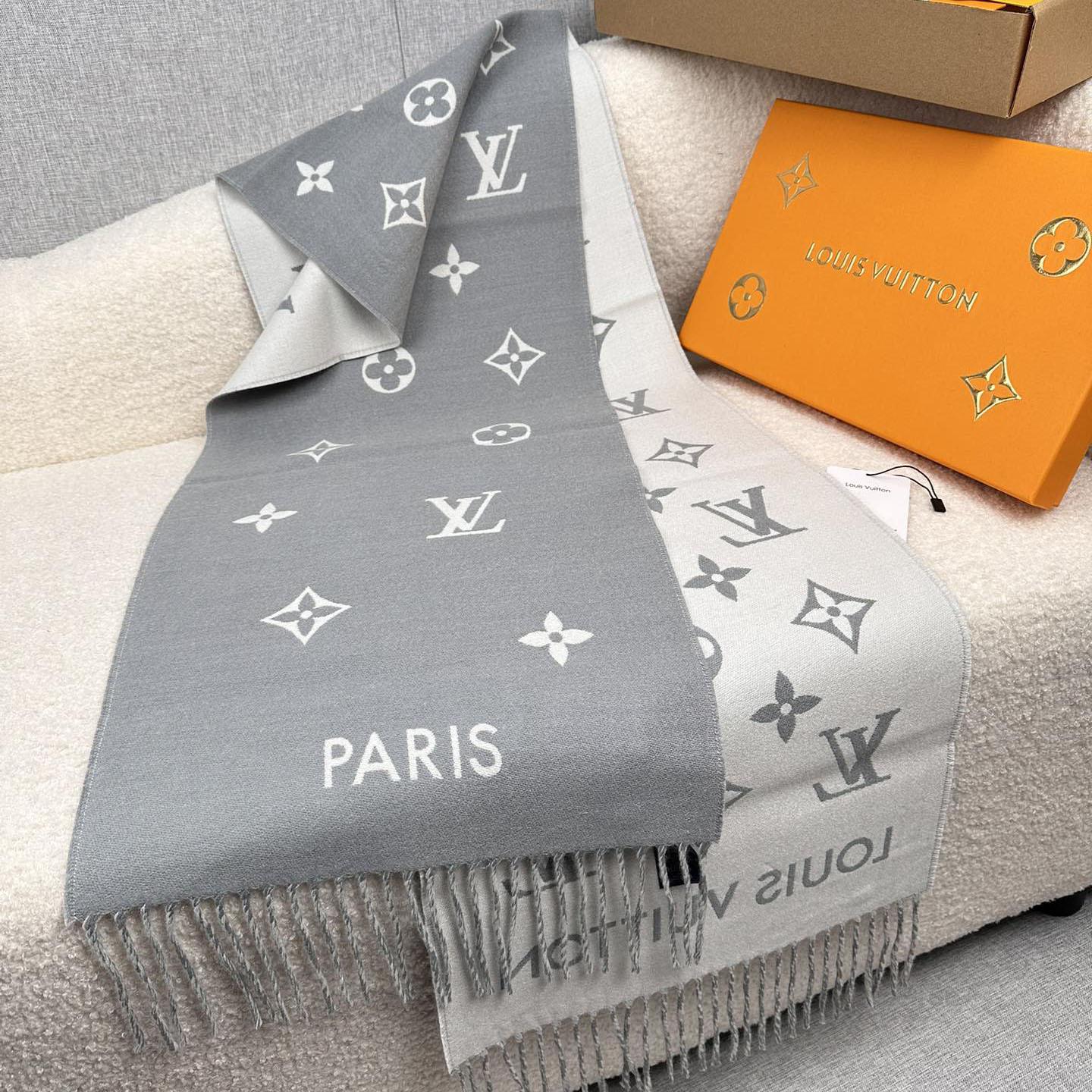 Louis Vuitton All About Monogram Scarf  M79226 - FashionPlug
