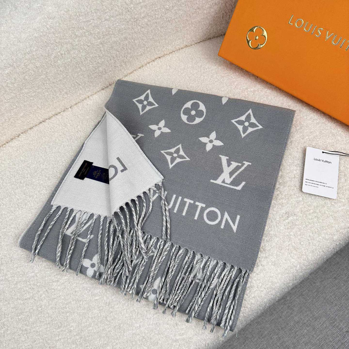 Louis Vuitton All About Monogram Scarf  M79226 - FashionPlug