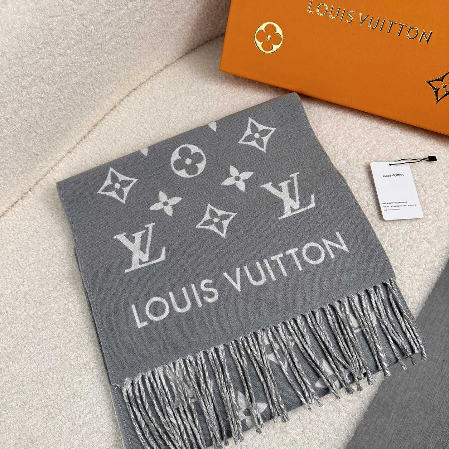 Louis Vuitton All About Monogram Scarf  M79226 - FashionPlug