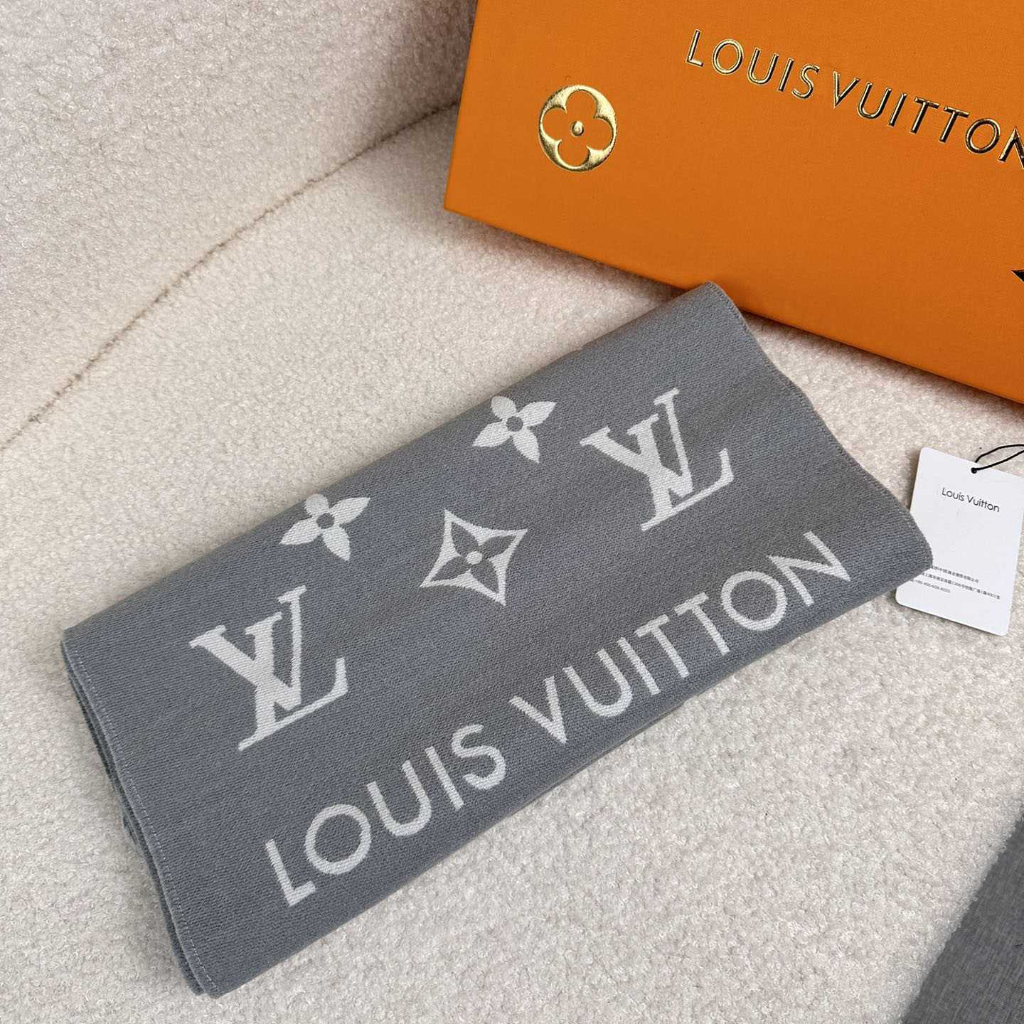 Louis Vuitton All About Monogram Scarf  M79226 - FashionPlug