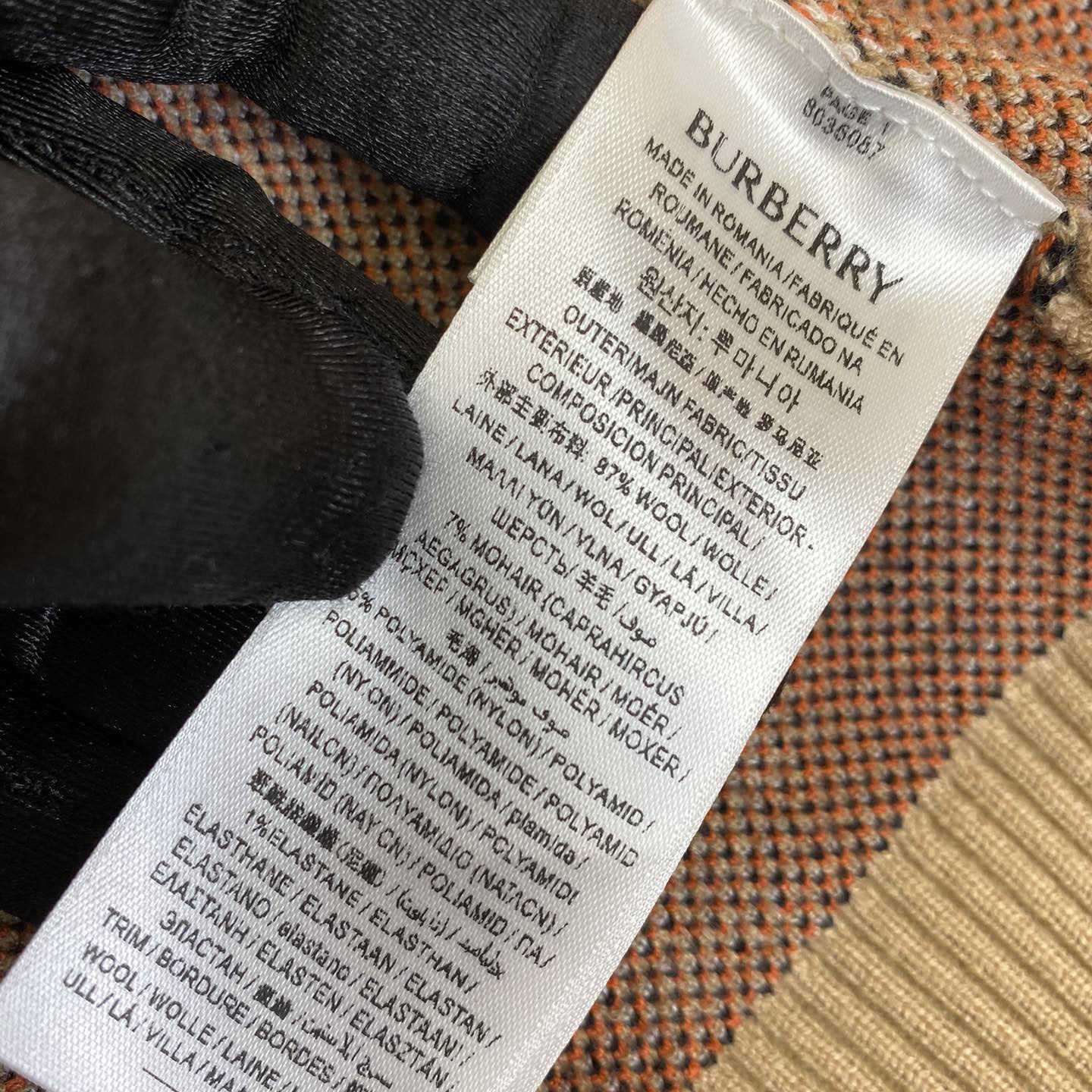 Burberry Check Wool Mohair Blend Jacket - FashionPlug