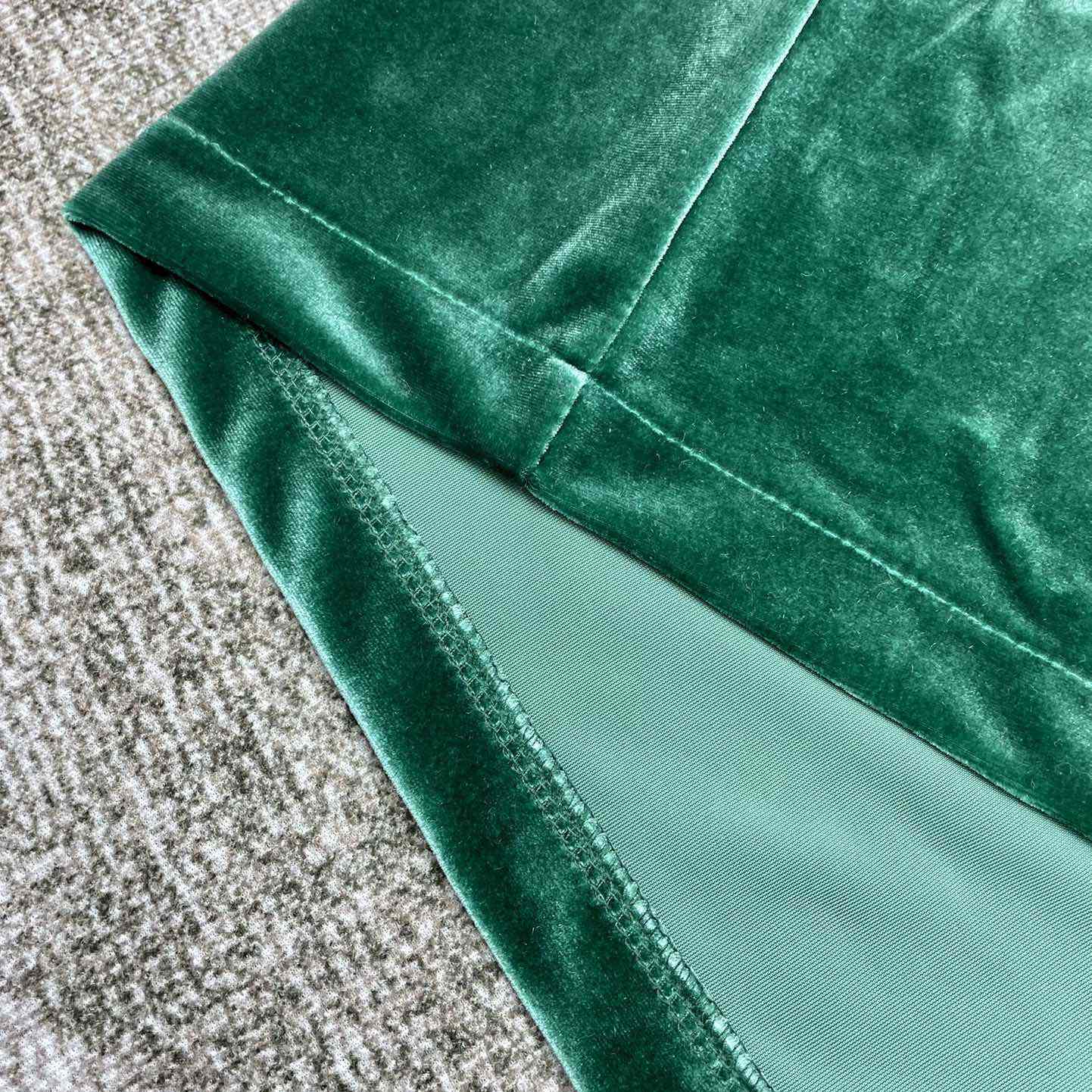 Casablanca Short-Sleeve Velour Shirt 'Evergreen'   c931 - FashionPlug