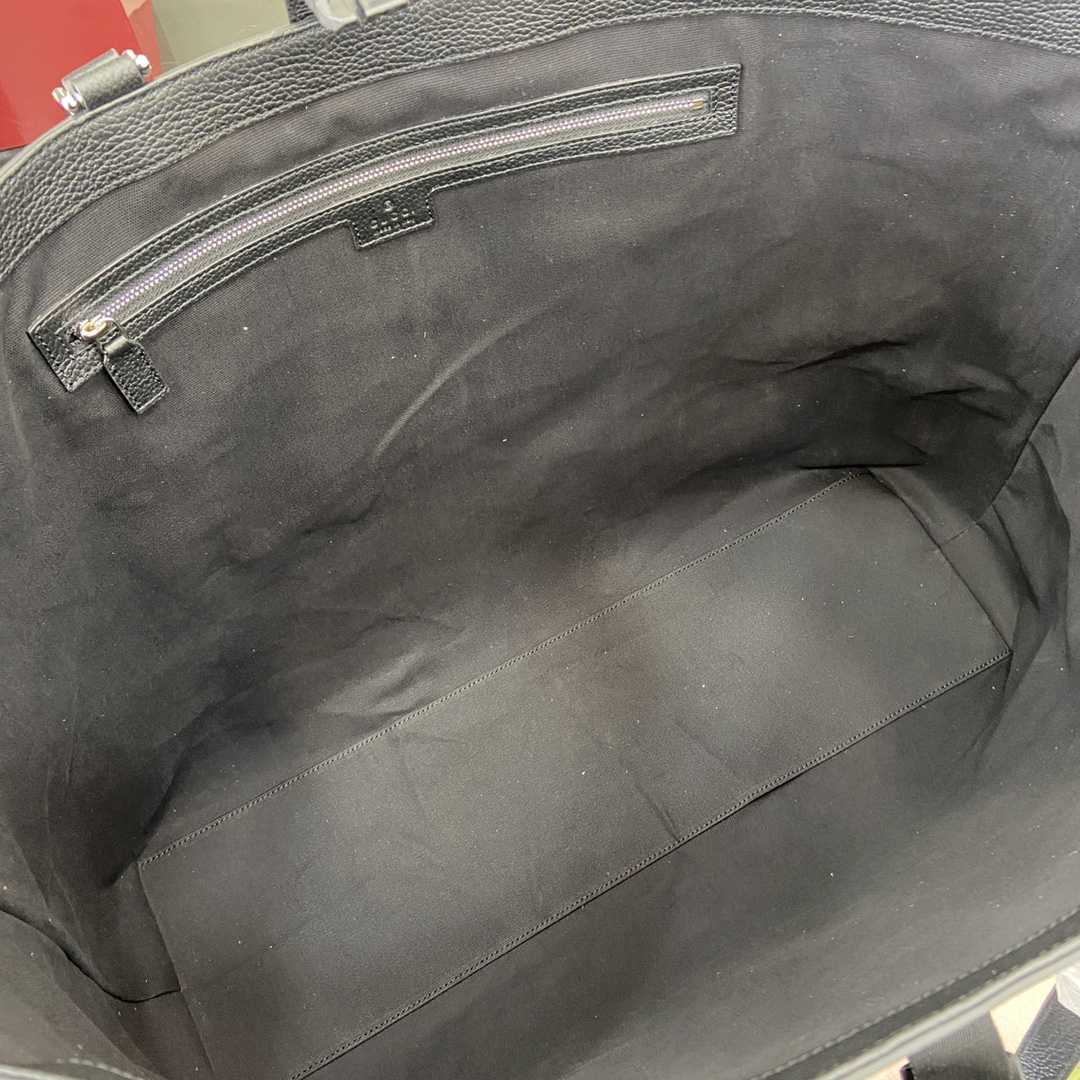 Gucci Large Tote Bag With Web - FashionPlug